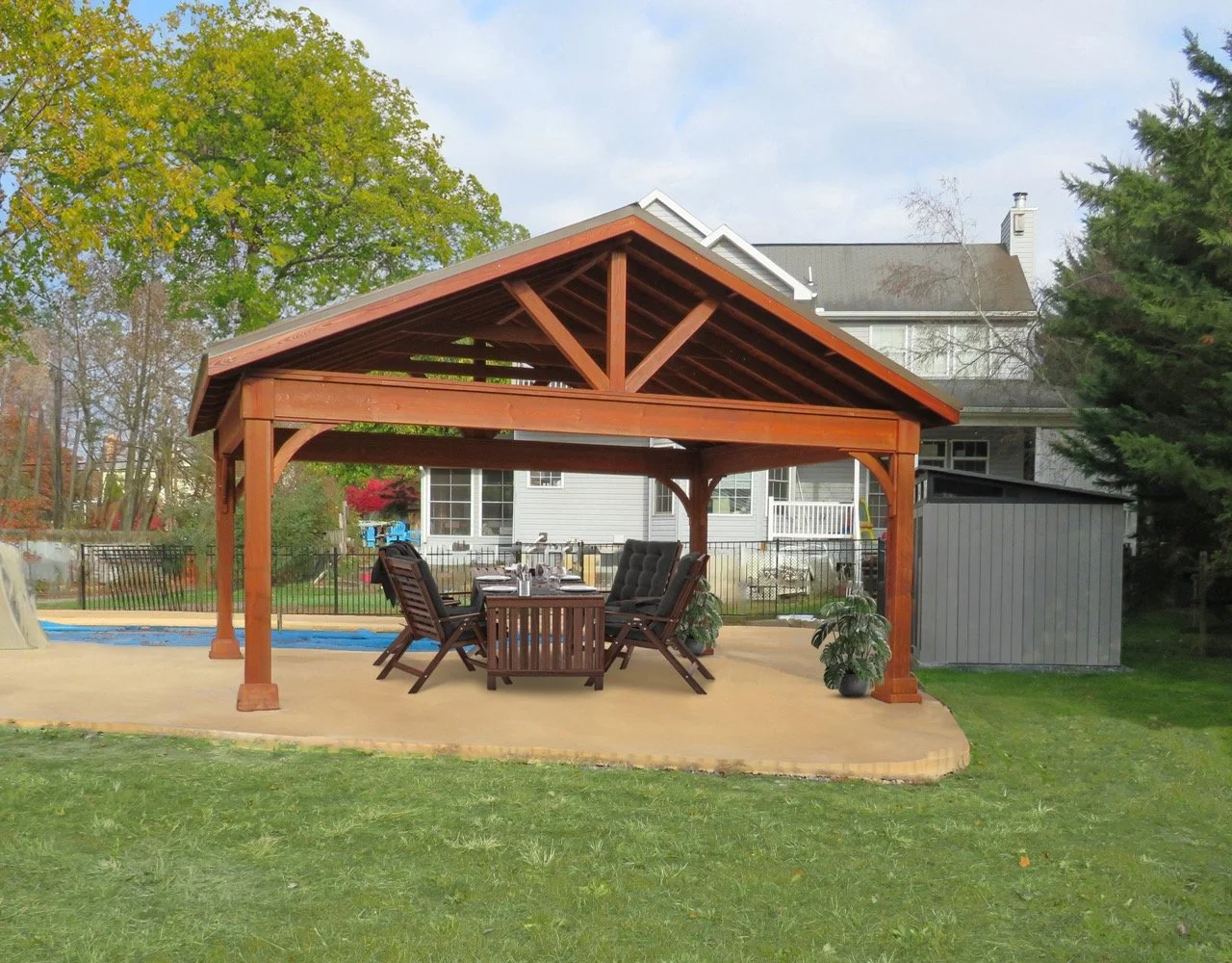 20x20 Keystone A-Frame w/7" Posts