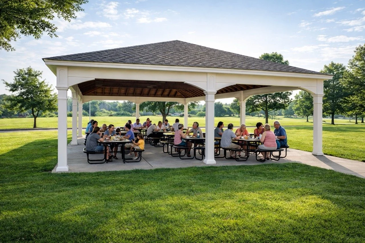 30x50 Manor Pavilion w/ten 8" posts