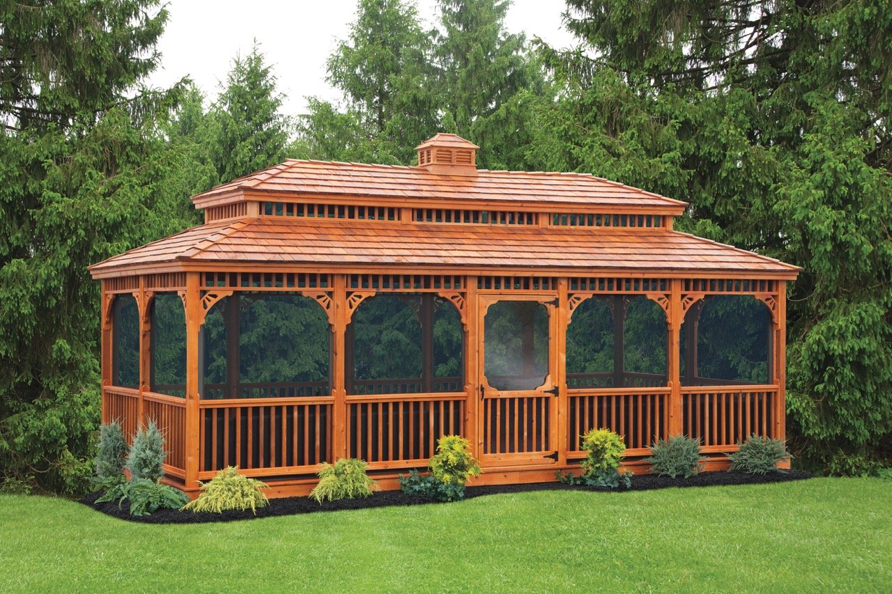 Cedar Rectangle Gazebos