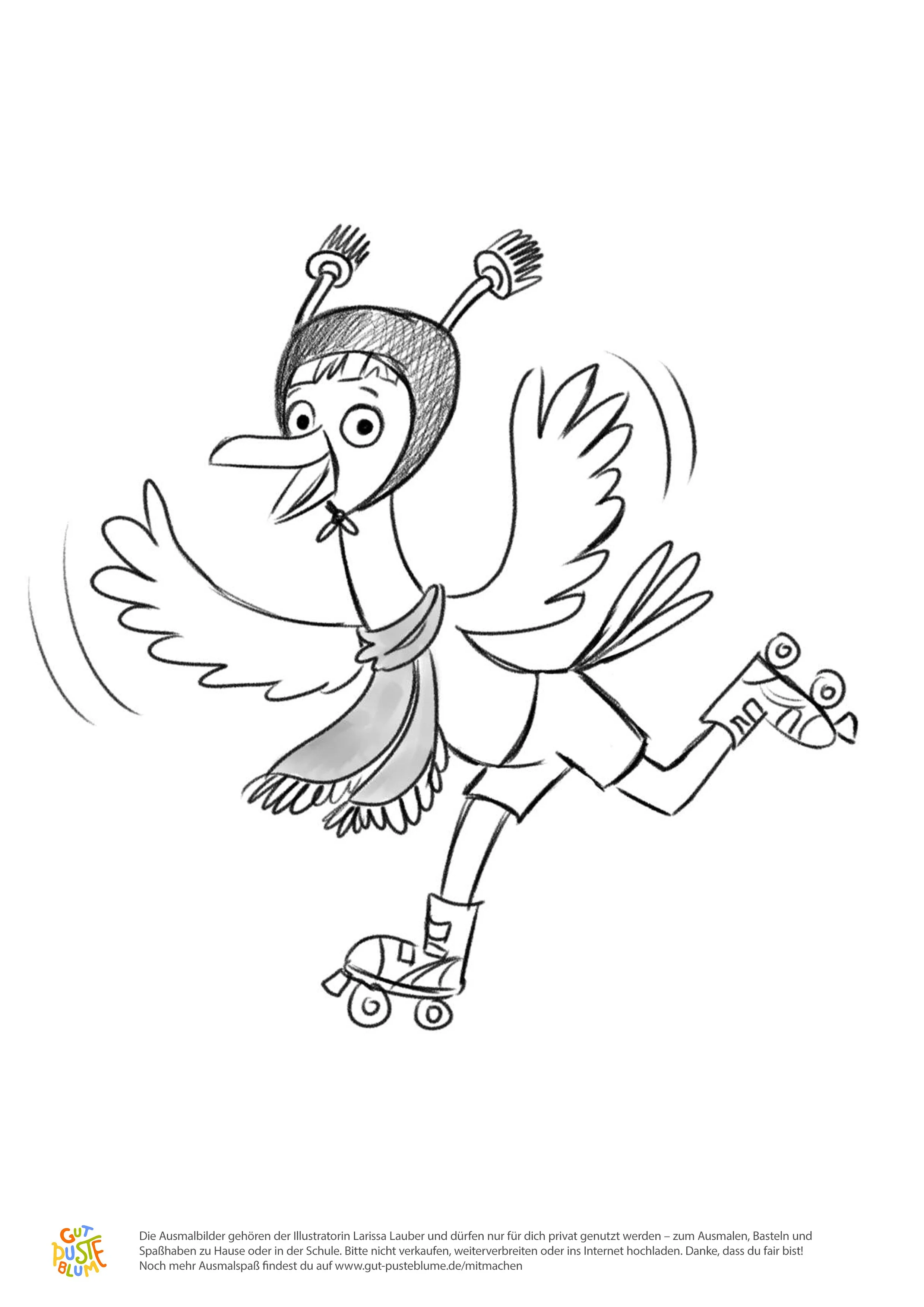 Dörte auf Rollschuhen / ©Larisa Lauber