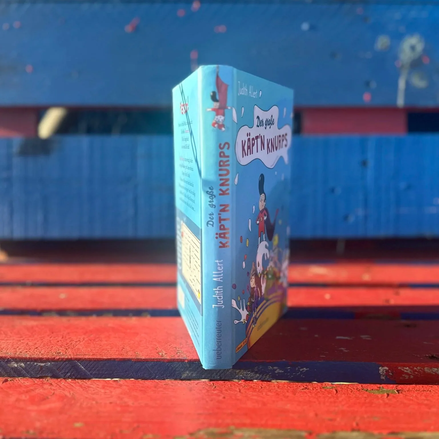 Ein Foto vom Rücken des Buchs "Der Große Käpt'n Knurps"