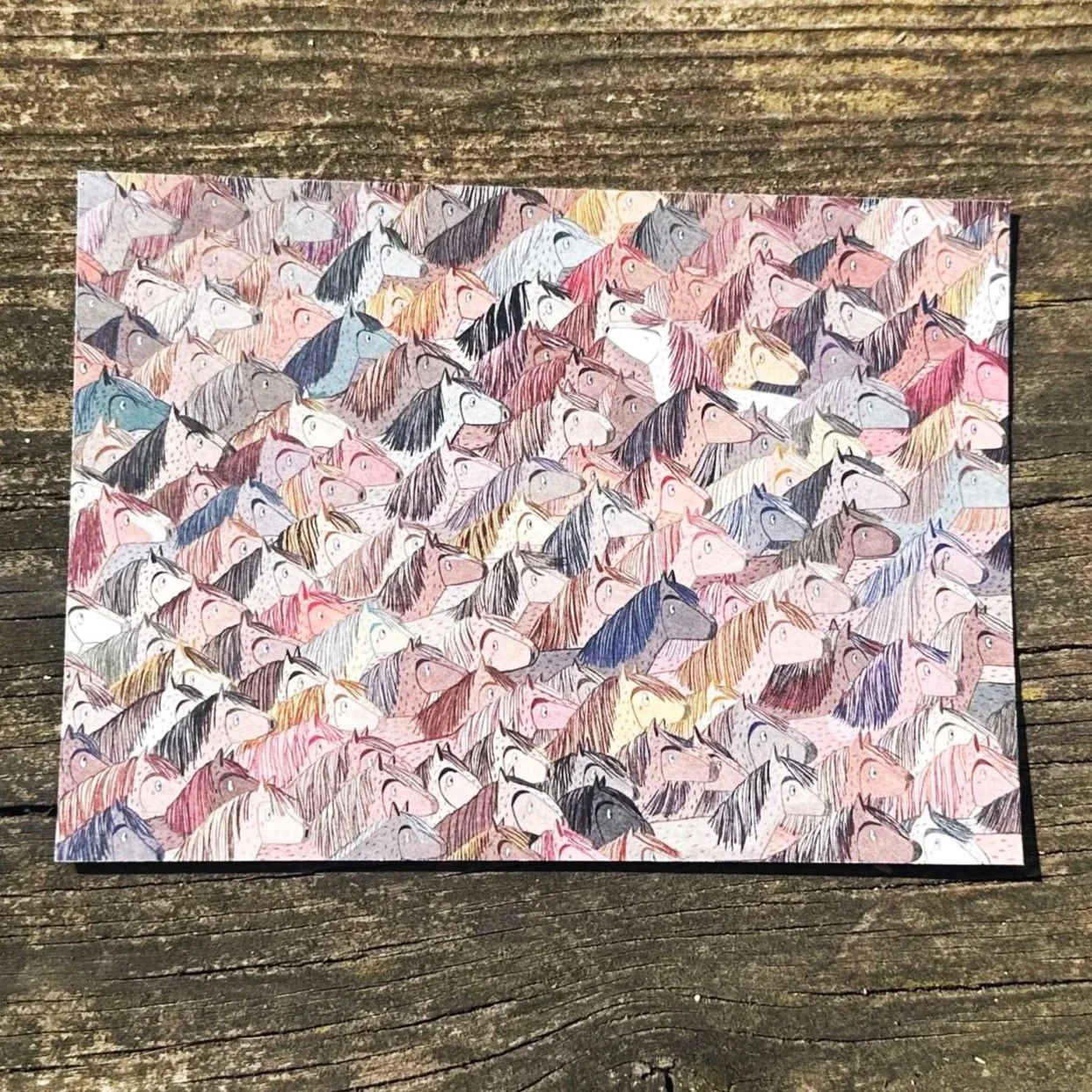 Postkarte "Gegen den Strom"