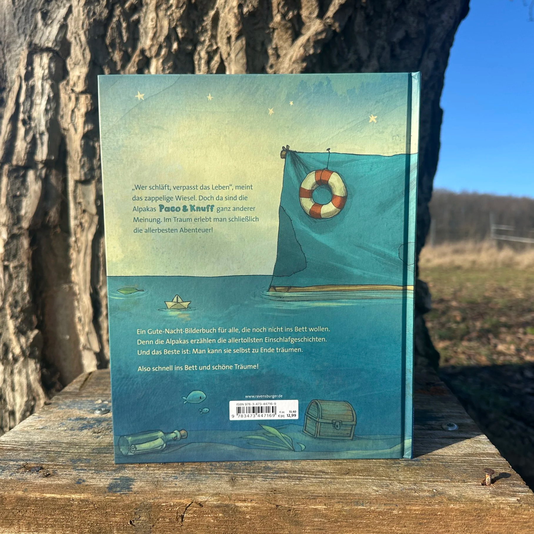 Die Rückseite des Buchs "Paco und Knuff"