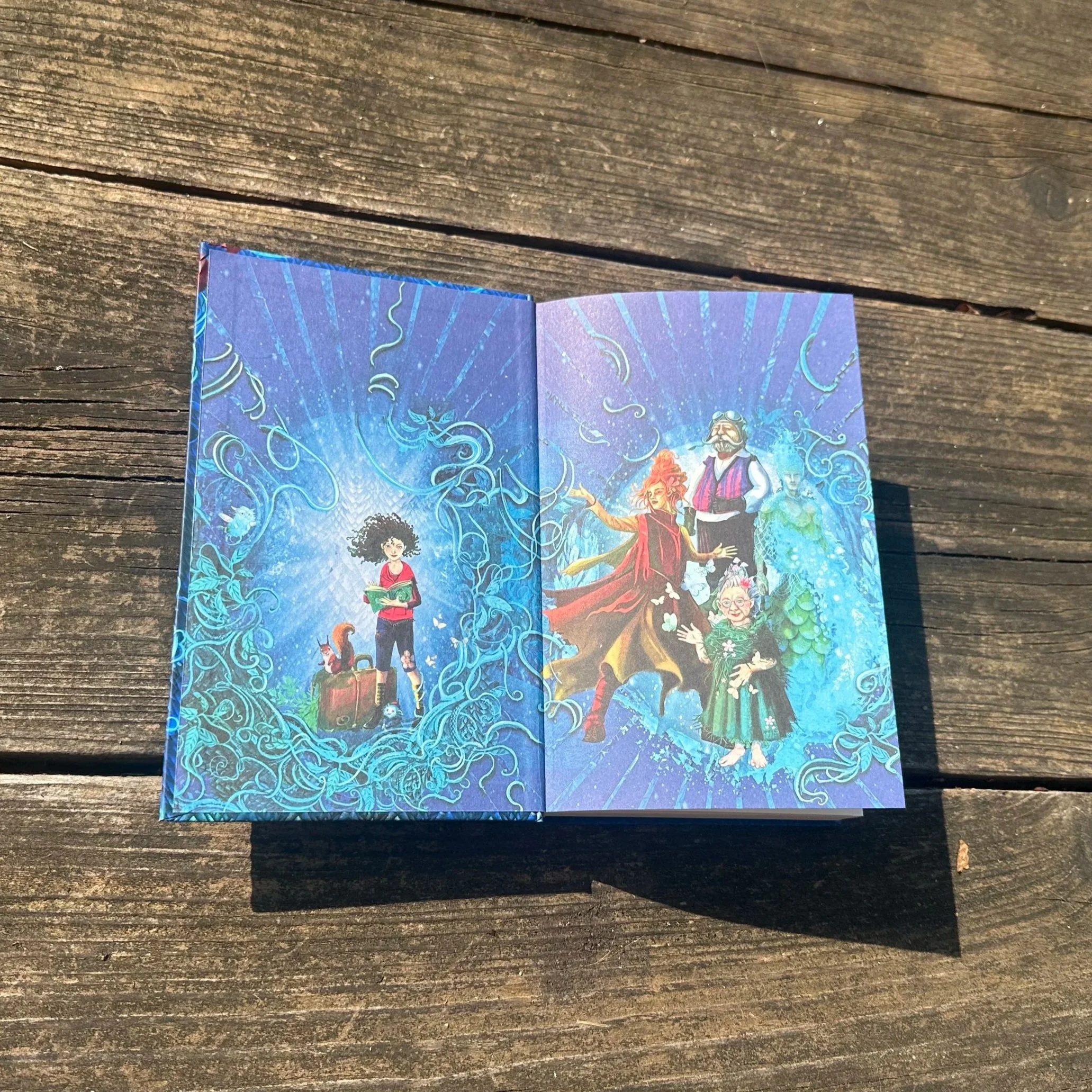 Der Vorsatz des Buchs "Ginger und die Bibliothek der magischen Pflanzen - der Elfeinstein"