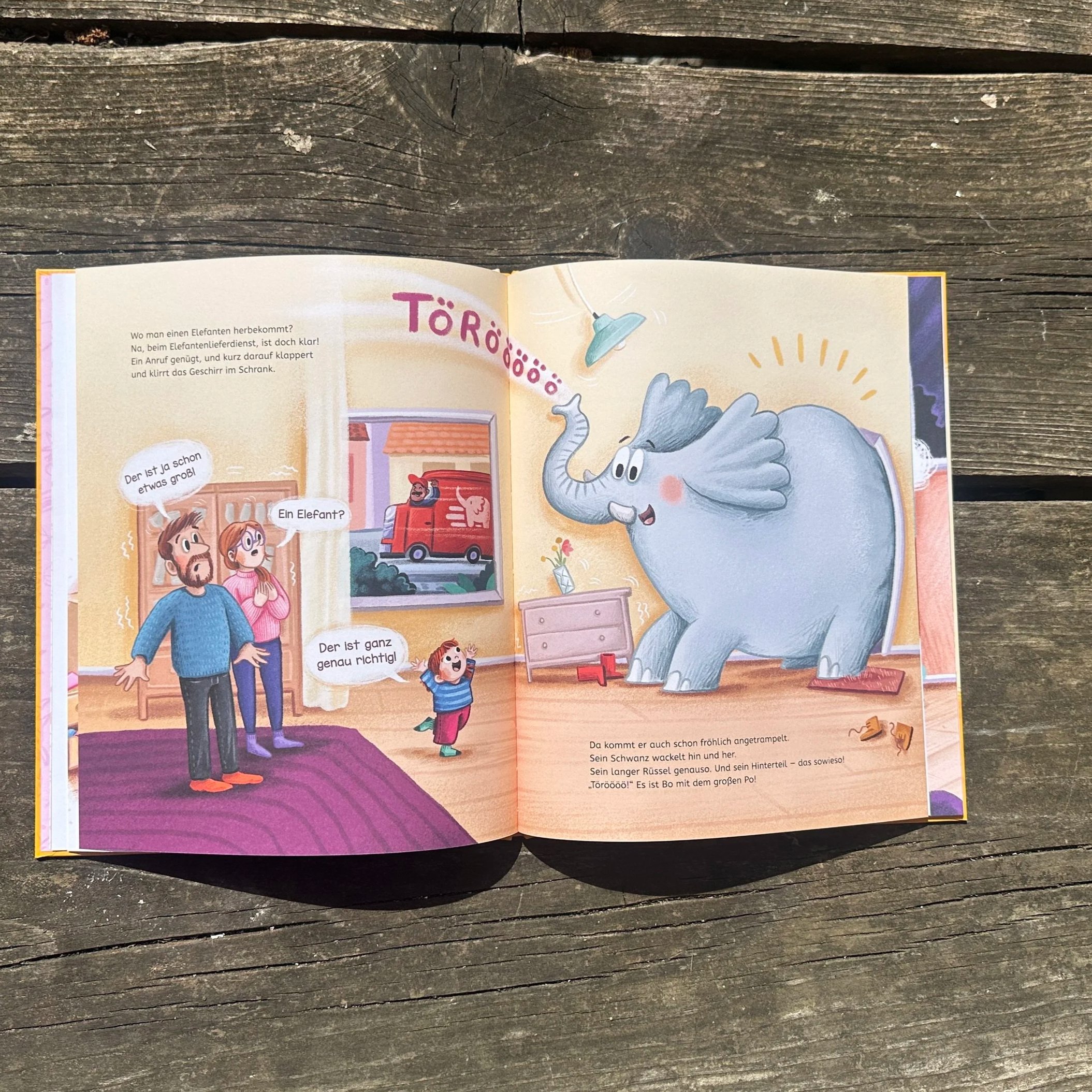 Innenseite des Buchs Tilly & Bo