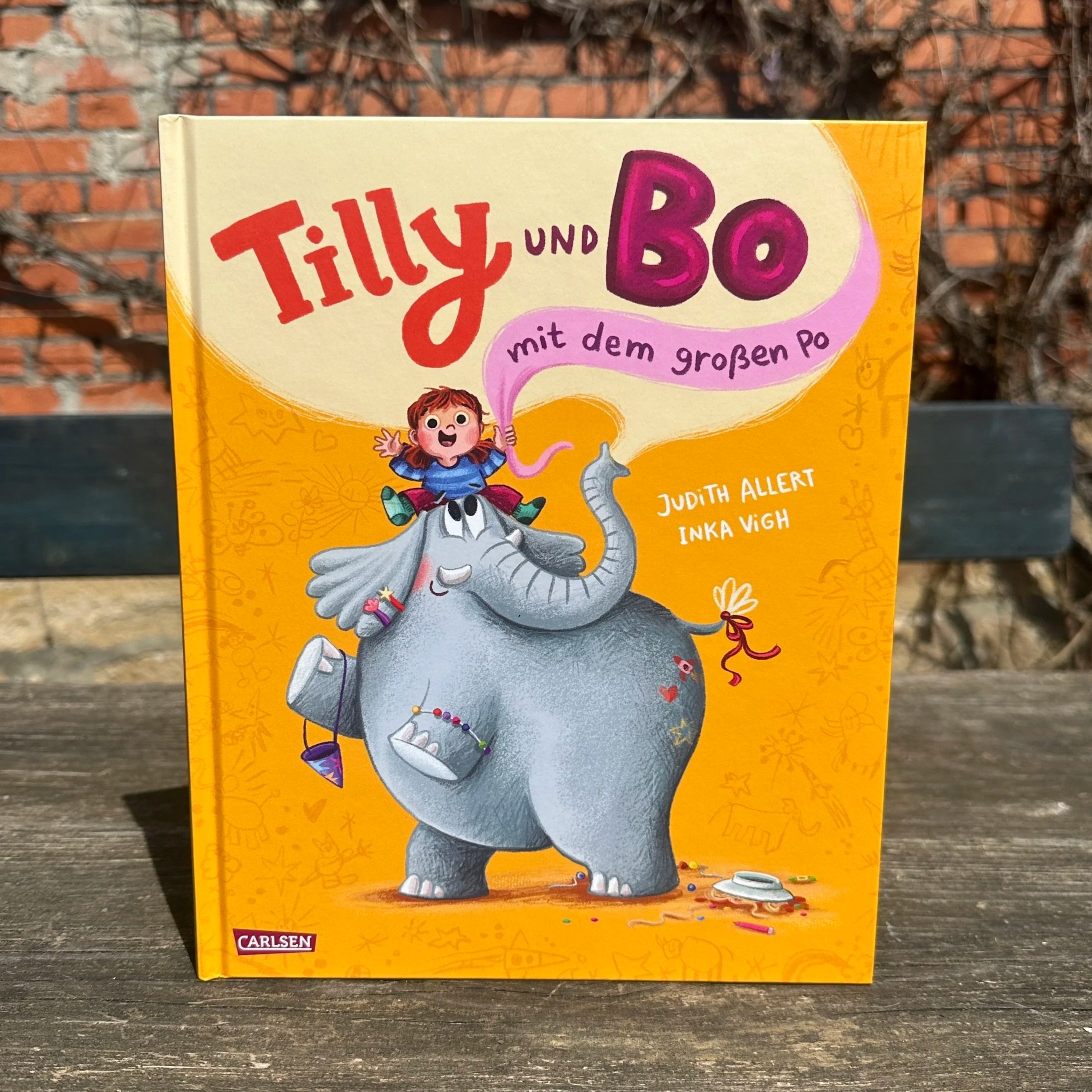 Ein Foto des Bilderbuchs Tilly & Bo - mit dem dicken Po