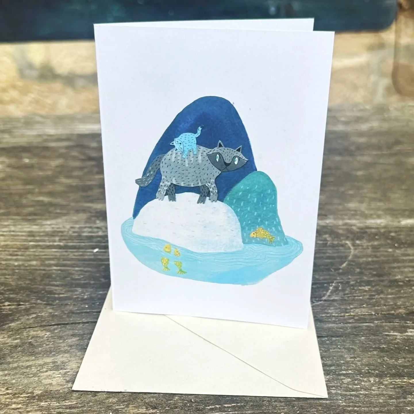 Klappkarte "Insel"