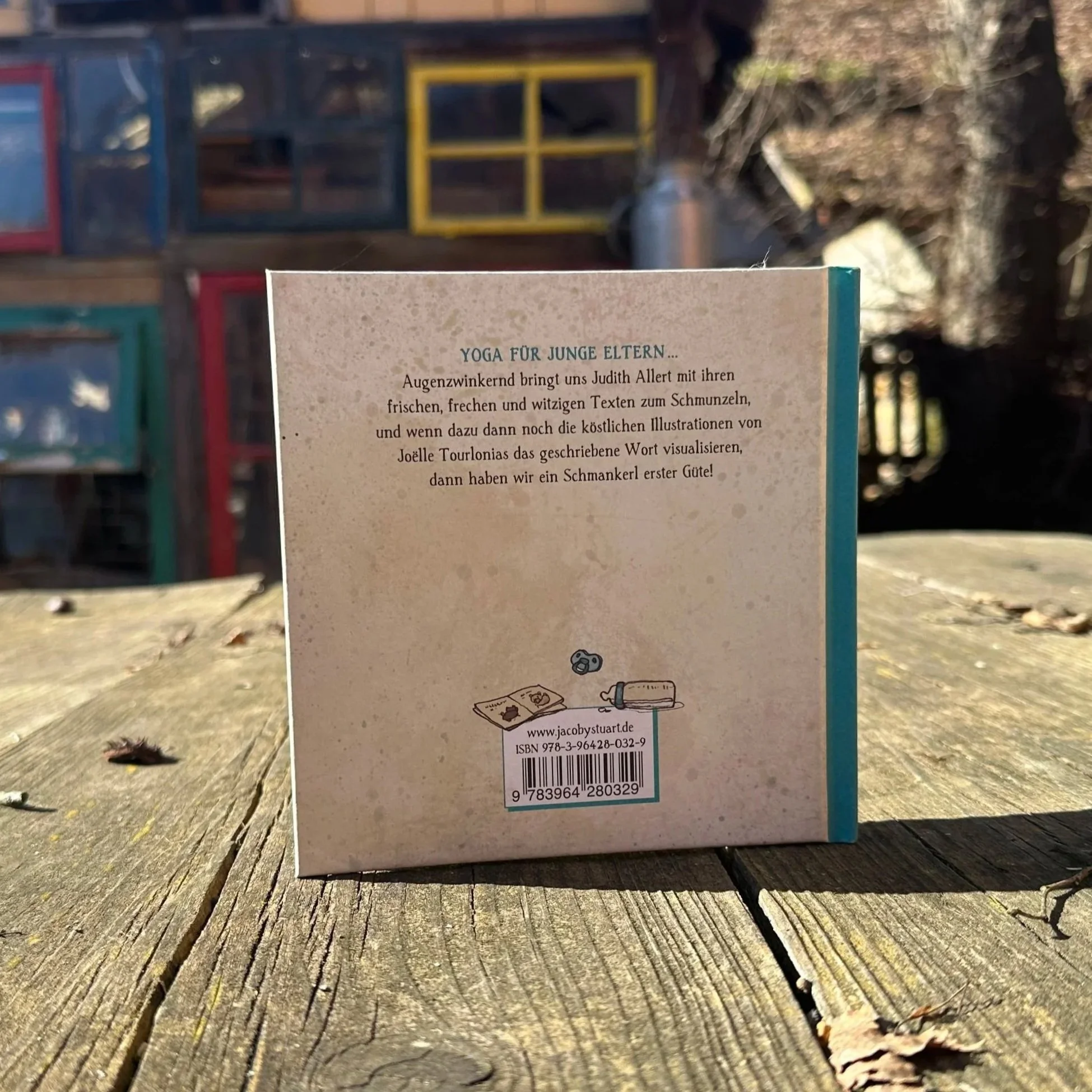 Die Rückseite des Buchs Wollschweinyoga für Eltern