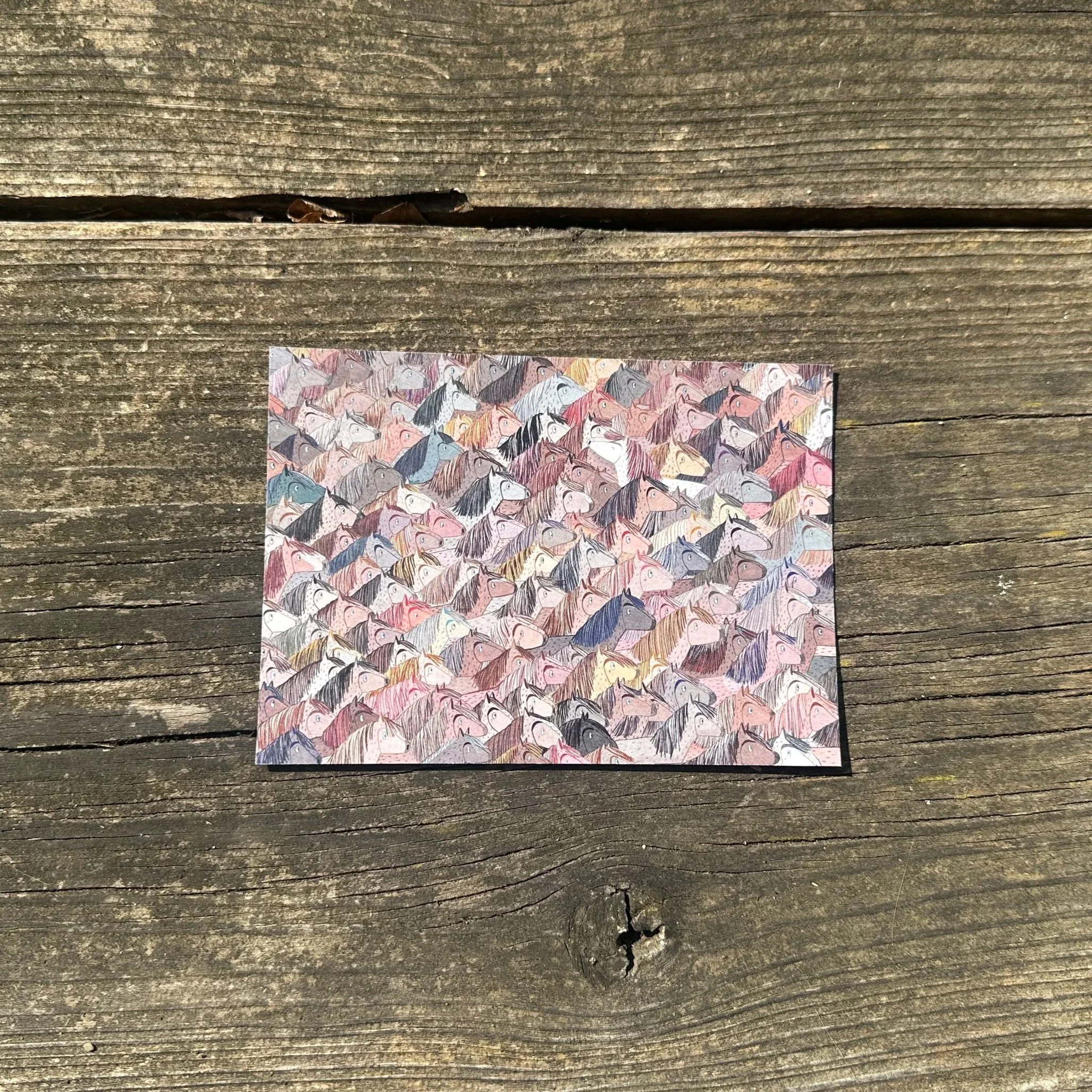 Postkarte "Gegen den Strom"