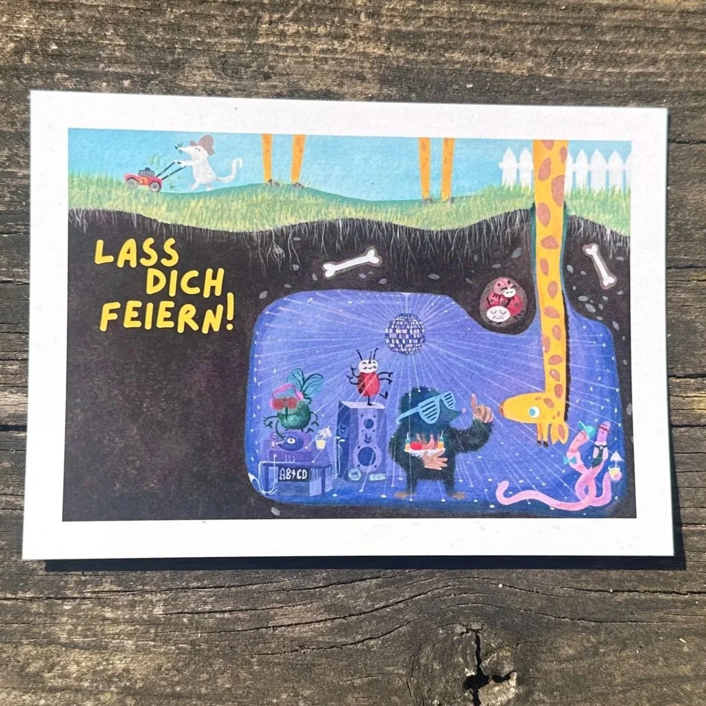 Postkarte "Lass dich feiern"