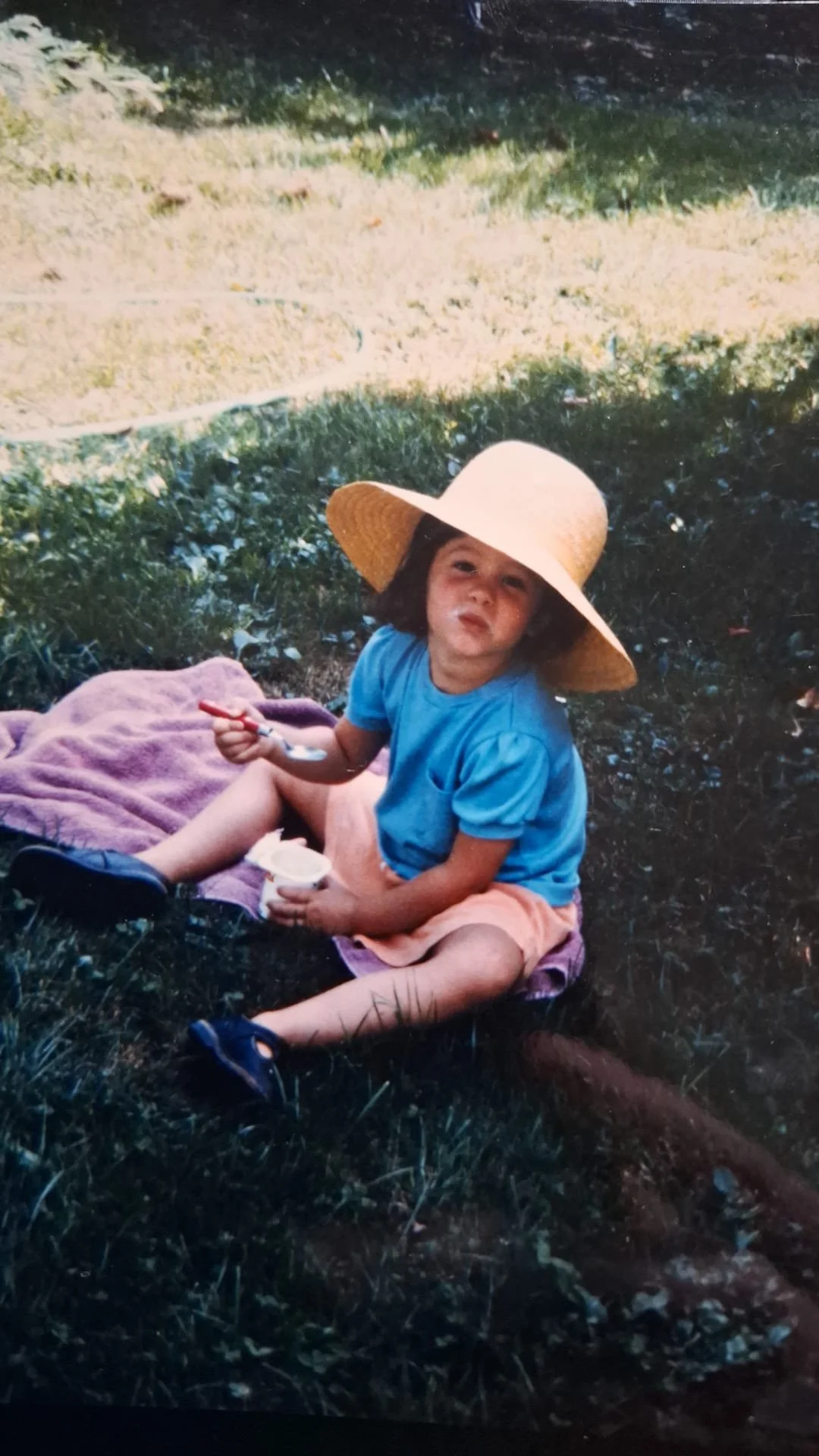 Childhood picture of Alison, Plume Café owner