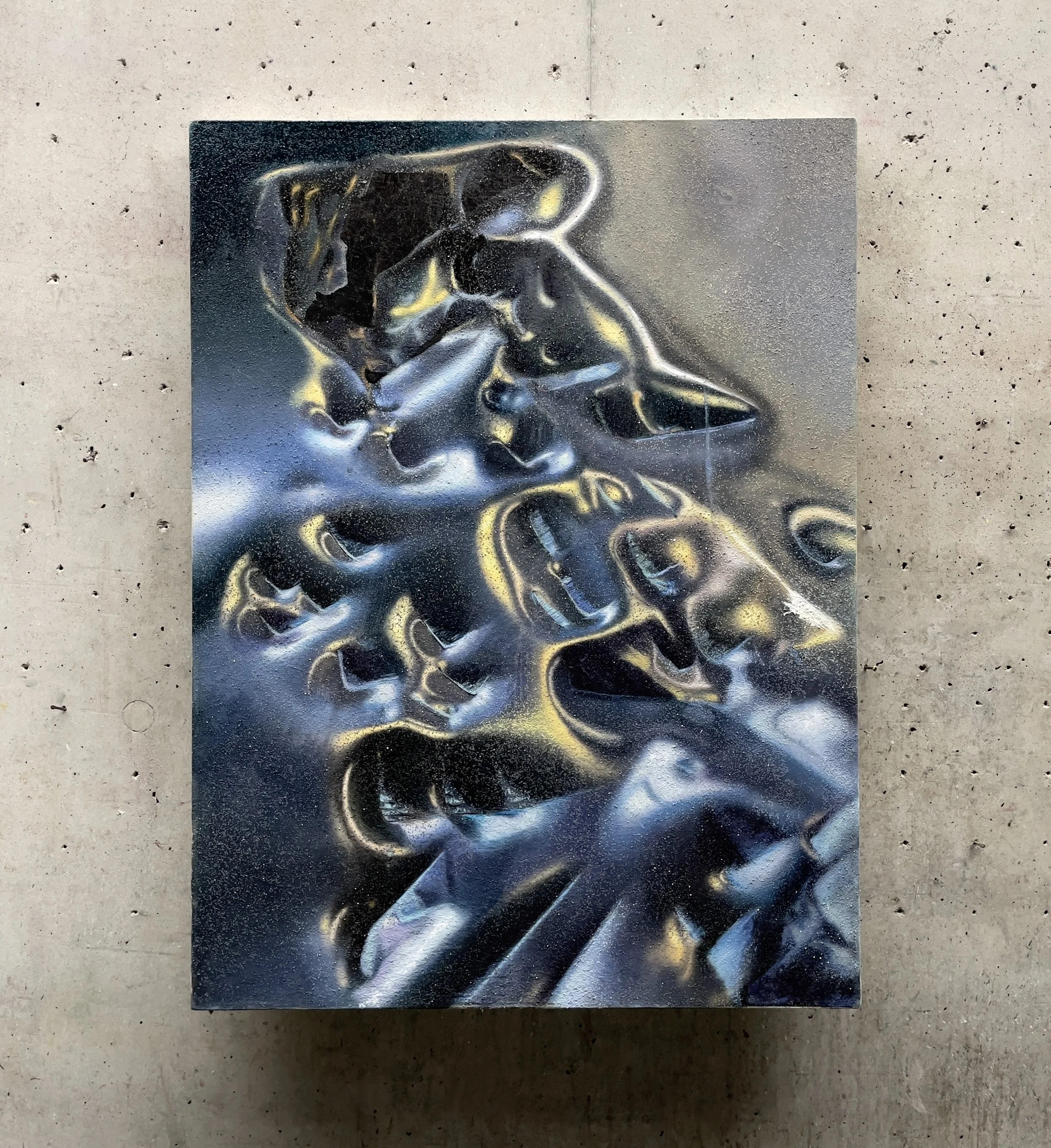 Micro Series S2401, Oil and acryl resin on canvas, 120x90cm, 2023