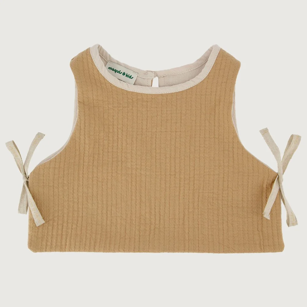 Gilet réversible | MIA | Biscuit