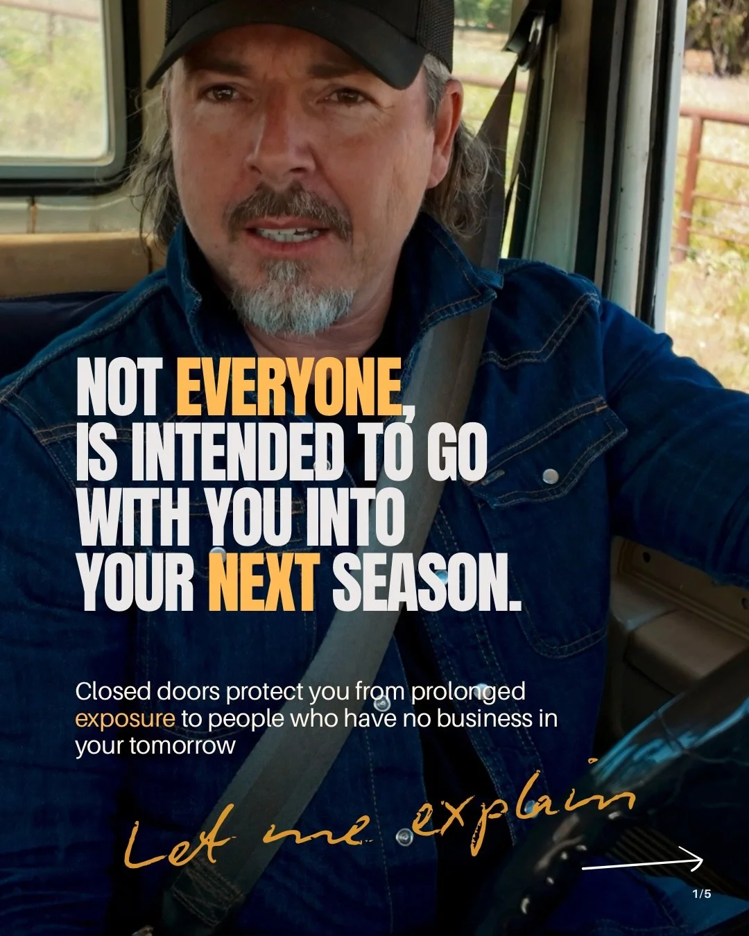 We often make the assumption that we will accumulate resources over the course of our lives; and what we accumulate in one season will become an asset in the next. But not everything, or everyone, from one season is intended to go with us into the ne