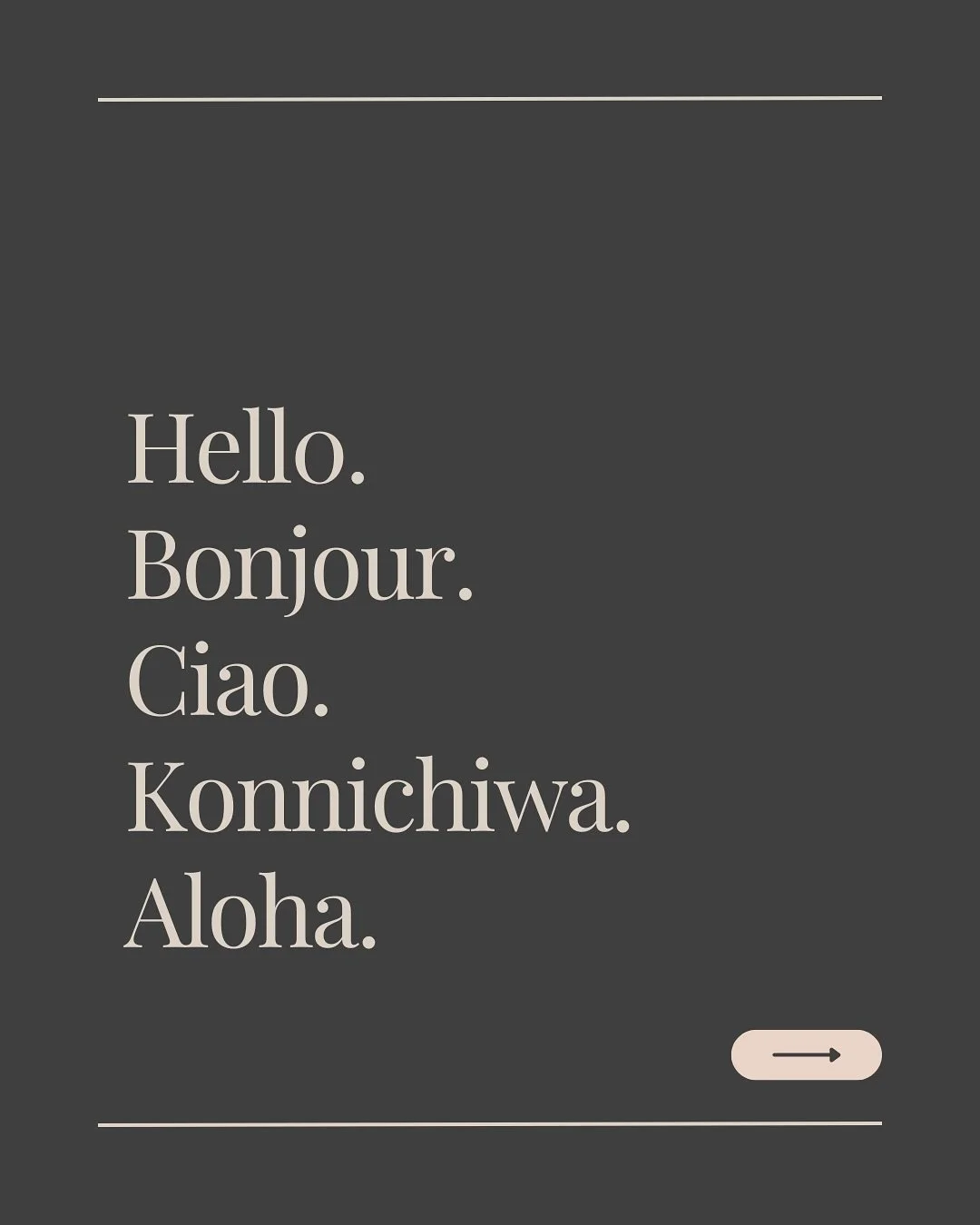 Hello. Hola. Bonjour. Ciao.
We&rsquo;re Guest &mdash; a creative agency built for the world of hospitality.

After a busy year shaping brands and campaigns for hotels, restaurants, and travel companies, it felt like time to say hello properly.

From 