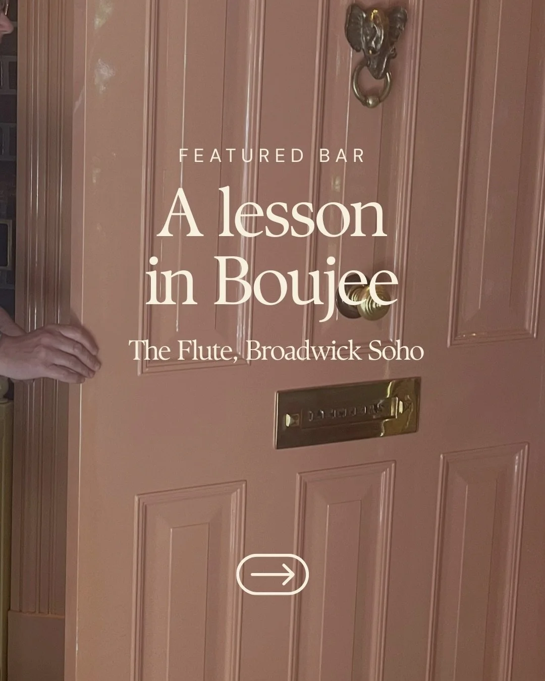 Maximalism, executed with absolute precision.

Creating a successful hotel F&amp;B space requires a delicate balance: it must possess its own magnetic, standalone identity while remaining inextricably linked to the wider hotel narrative. Flute at @br