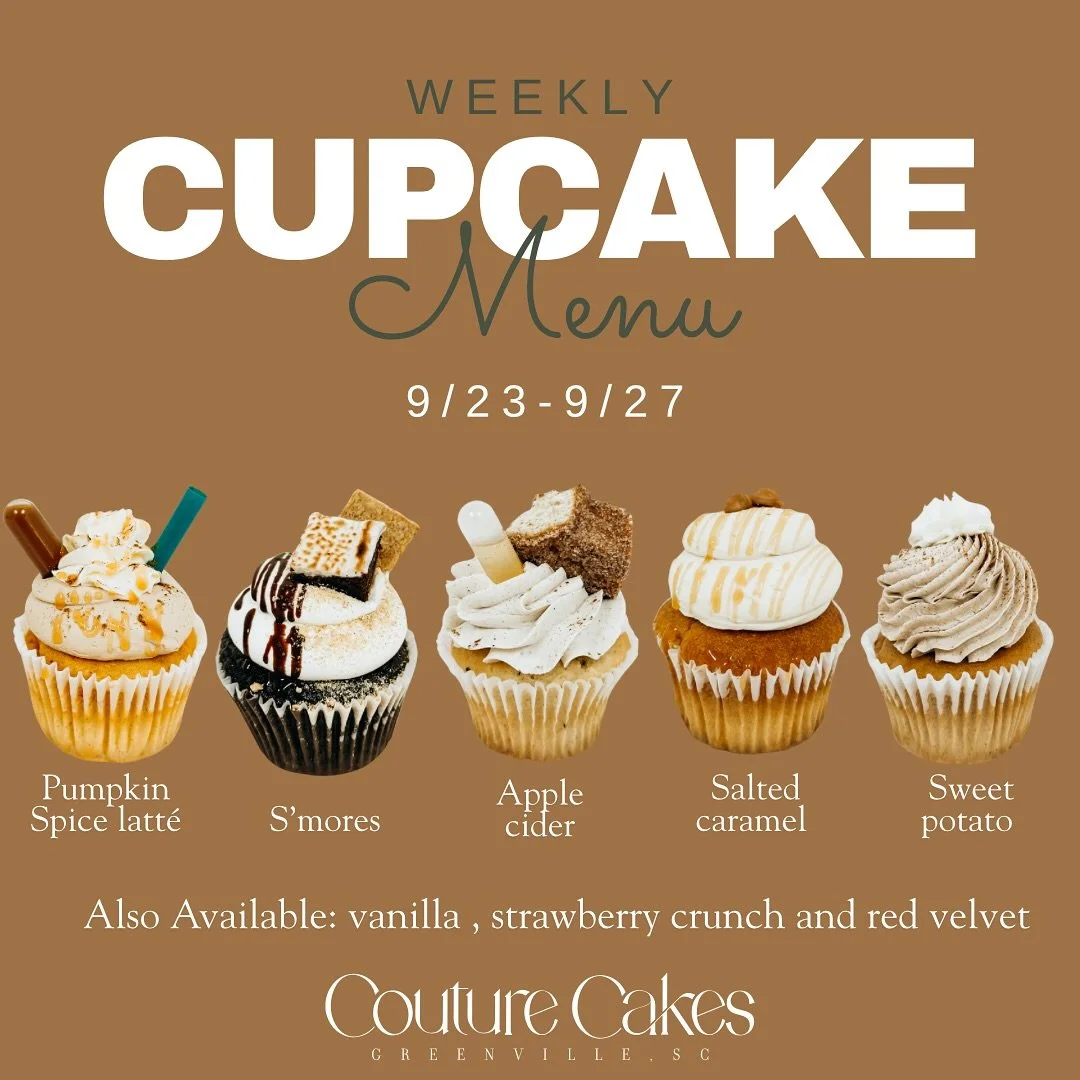 Pumpkin spice latte and s&rsquo;mores cupcakes are back this week! 🎃☕️🍫