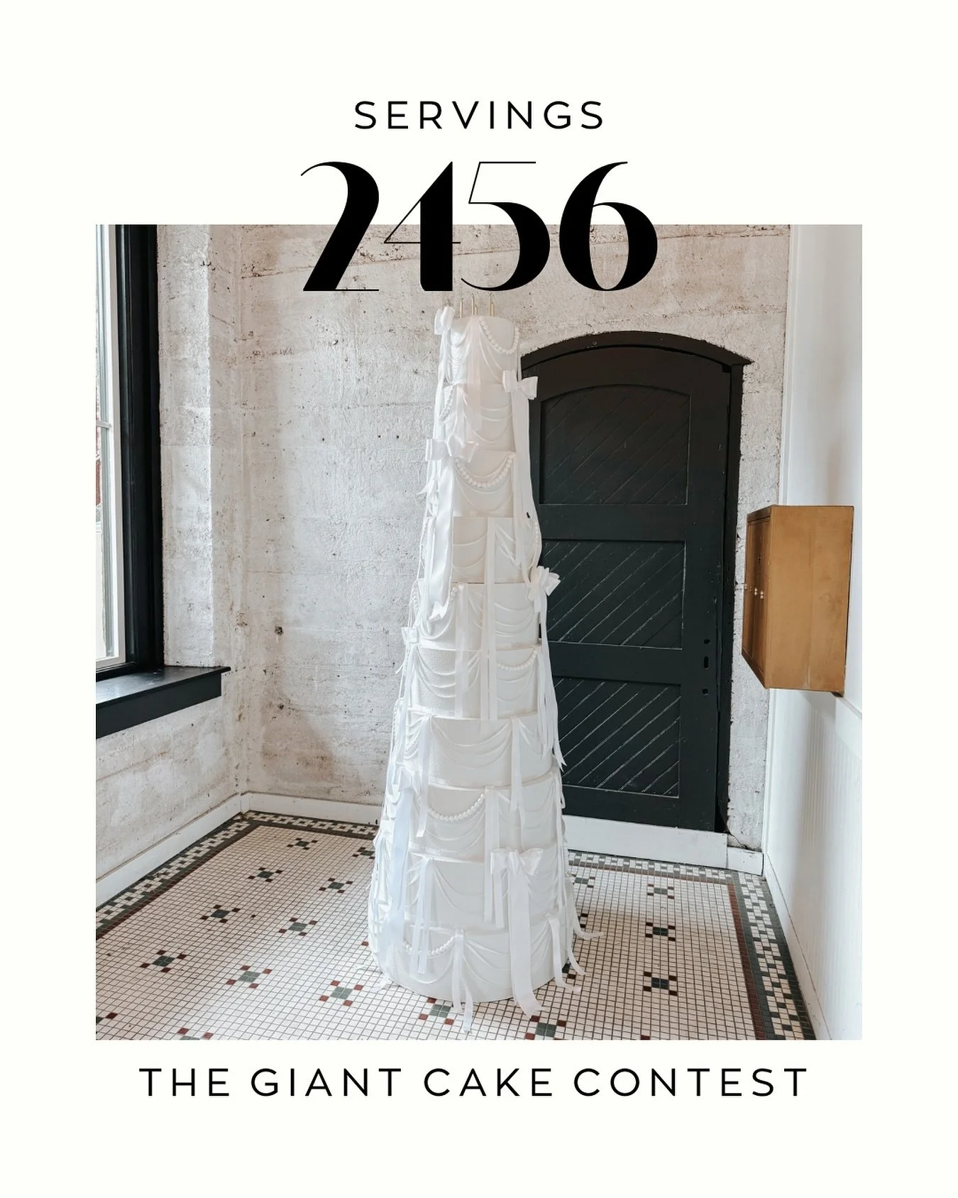 During the @fallforgville festival, we had guests try and guess how many servings our giant cake would feed if it were all real! And we had ONE person guess the exact number! 🤯 
So as promised- Bruce, our winner, will receive a dozen free cupcakes e