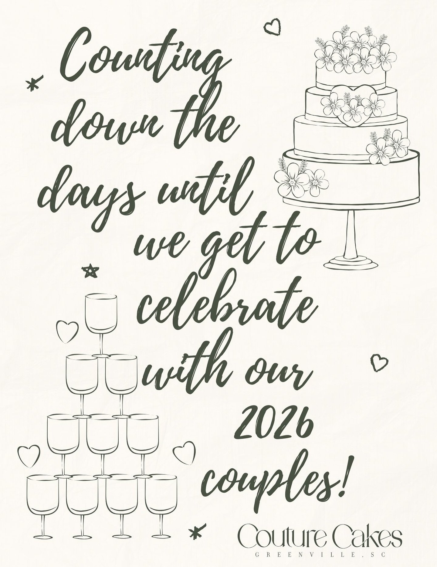 We&rsquo;re so excited for what 2026 has in store! And we can&rsquo;t wait to help you celebrate your most special day! 🥂🤍