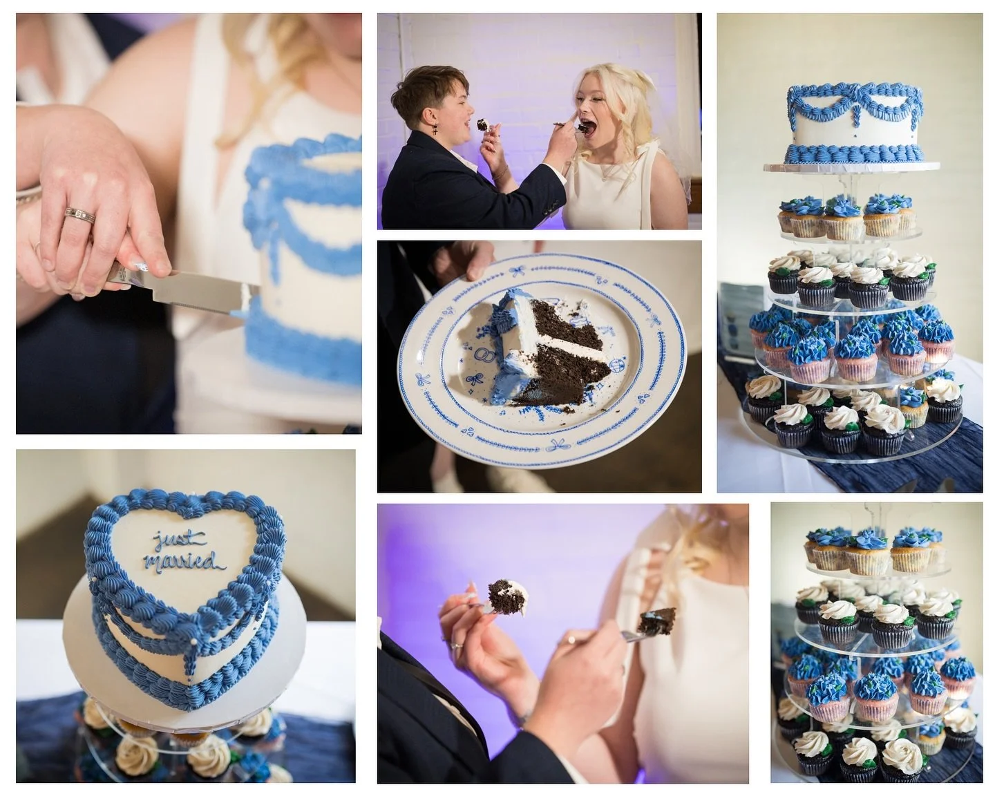 Something Blue 💙

📸: @noveliphotography 
Venue : @larkinssawmill 
Cake &amp; cupcakes: @couturecakesofgreenville