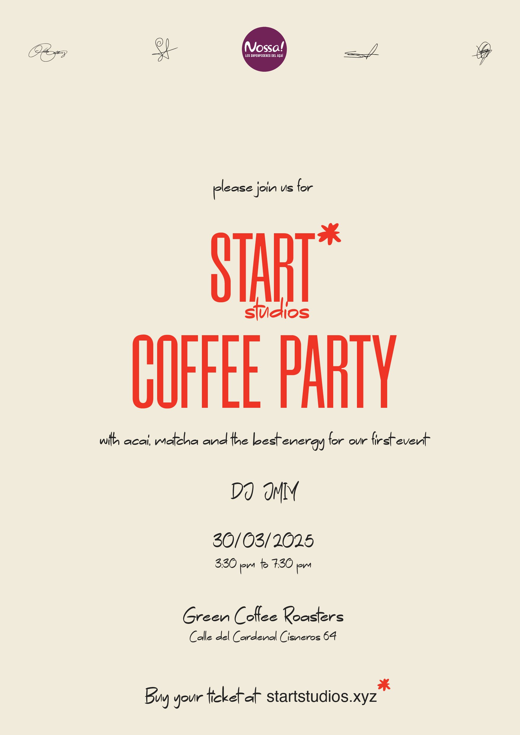 Coffee Party x Start Studios Launch Event