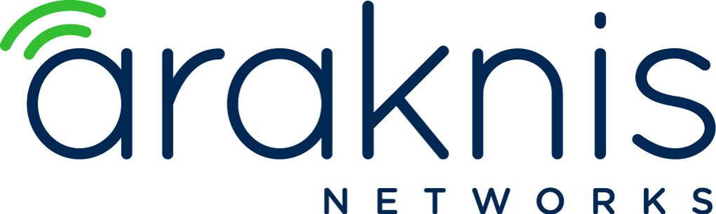 Araknis Networks logo with green Wi-Fi signal design