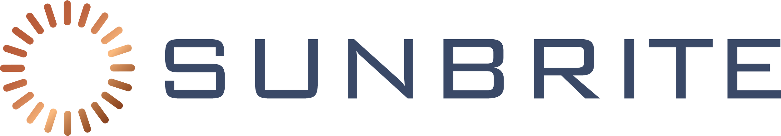 Sunbrite logo with stylized sun design and text.