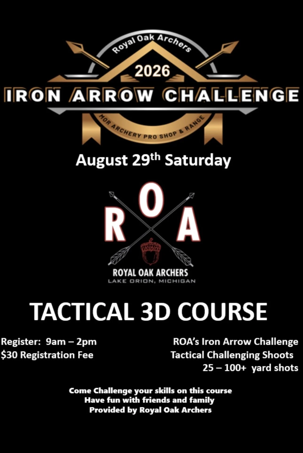 Iron  Arrow Challenge 9:30AM Nock Time