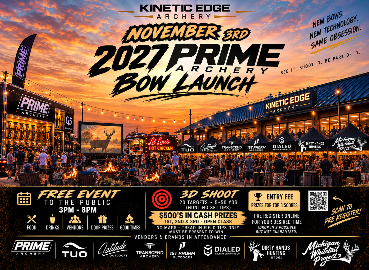 PRIME Bow Launch | Nov 3 | 4:00 PM