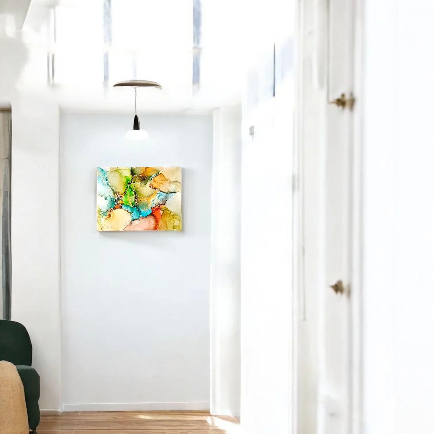 Copper patina original alcohol ink art.webp