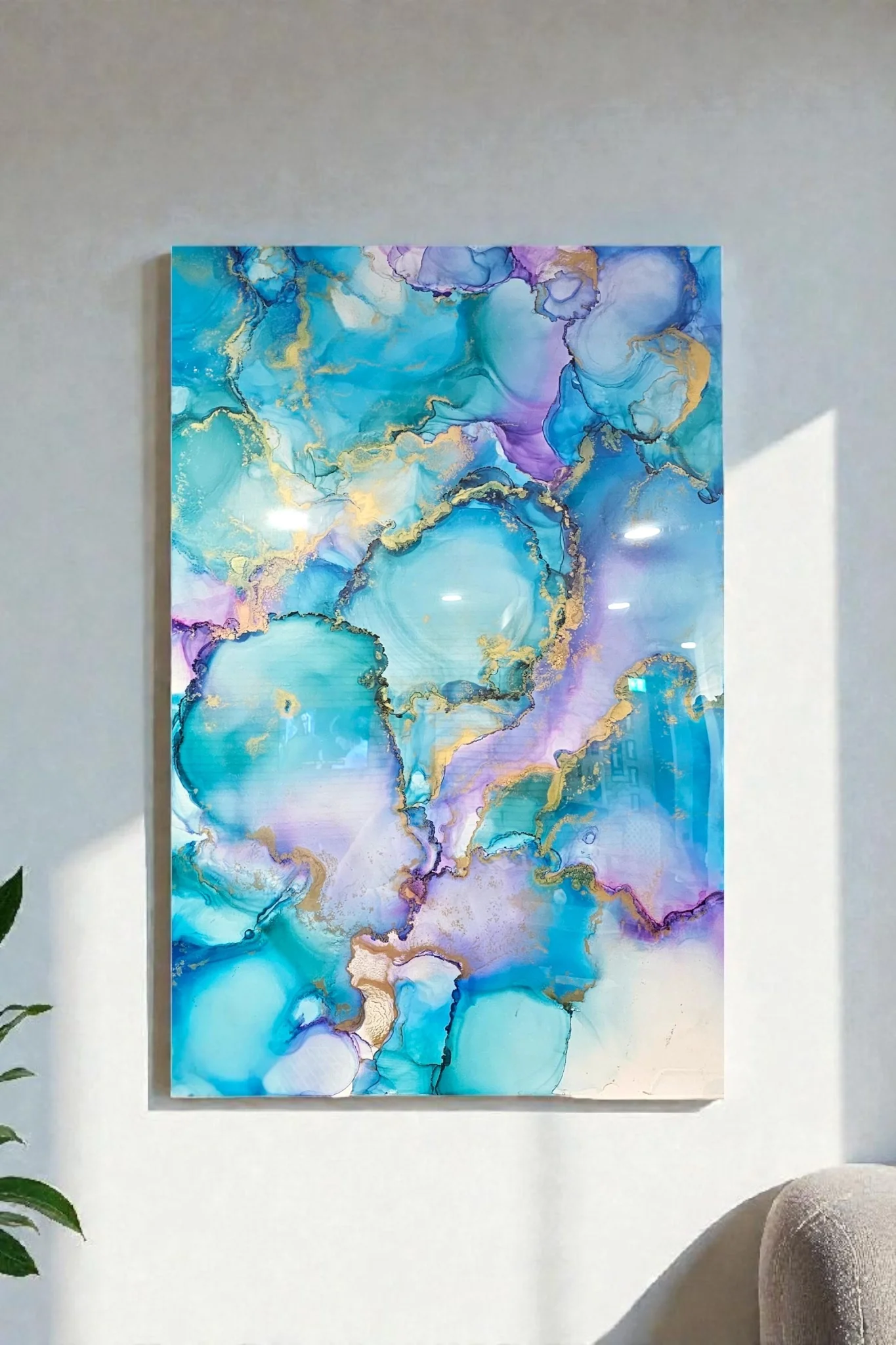 Blue Lagoon alcohol ink original artwork .webp