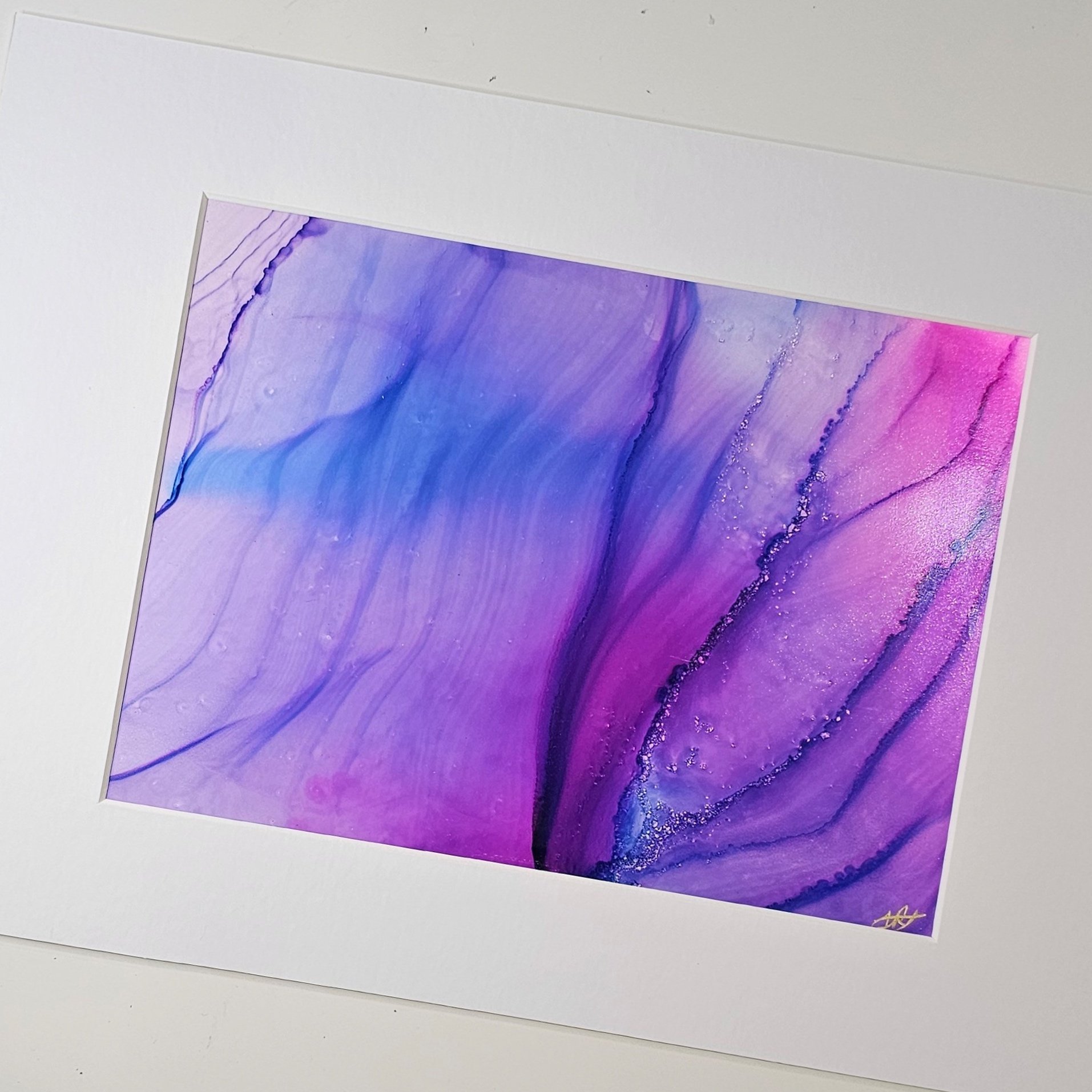 Ripple effect alcohol ink