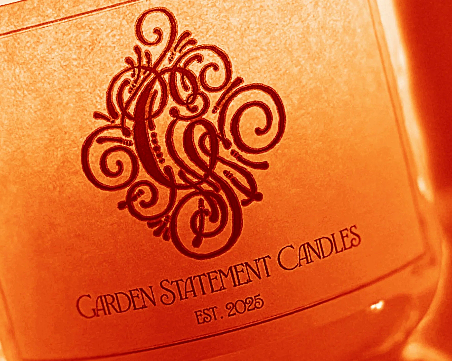 candle brand logo trendy and luxe