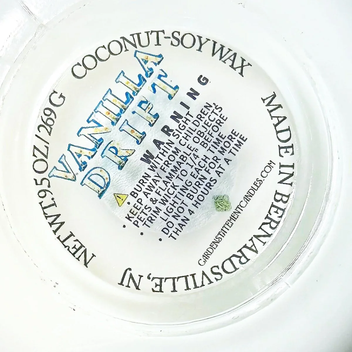 candle warning label