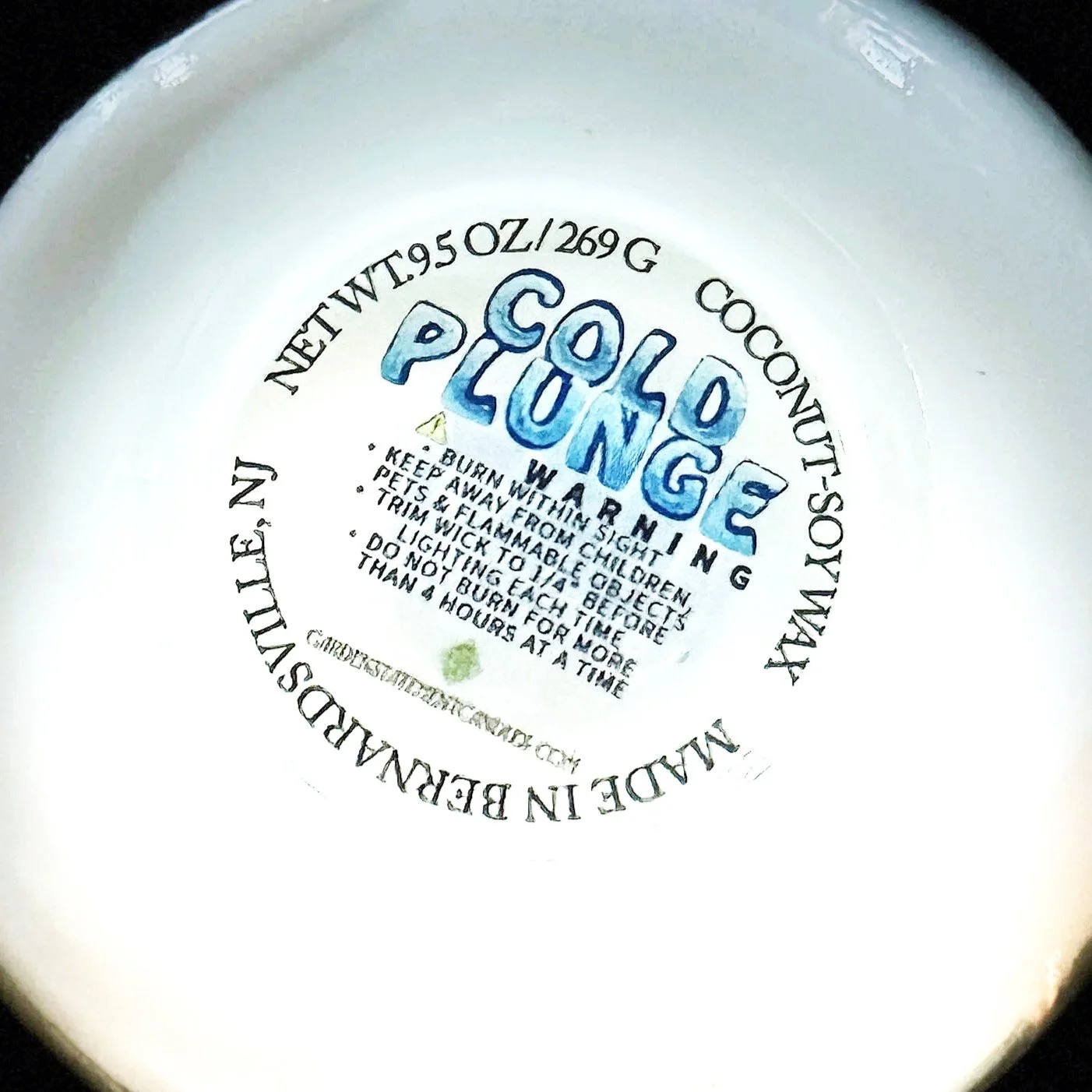 Candle Warning Label