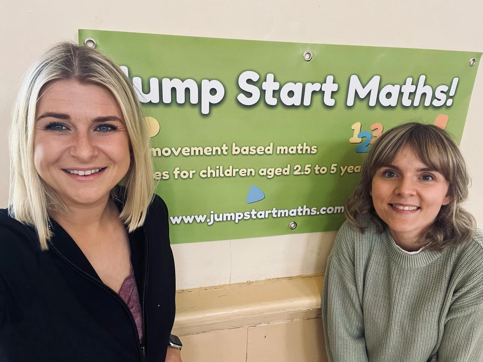 Emma and Chloe Jump Start Maths Founders