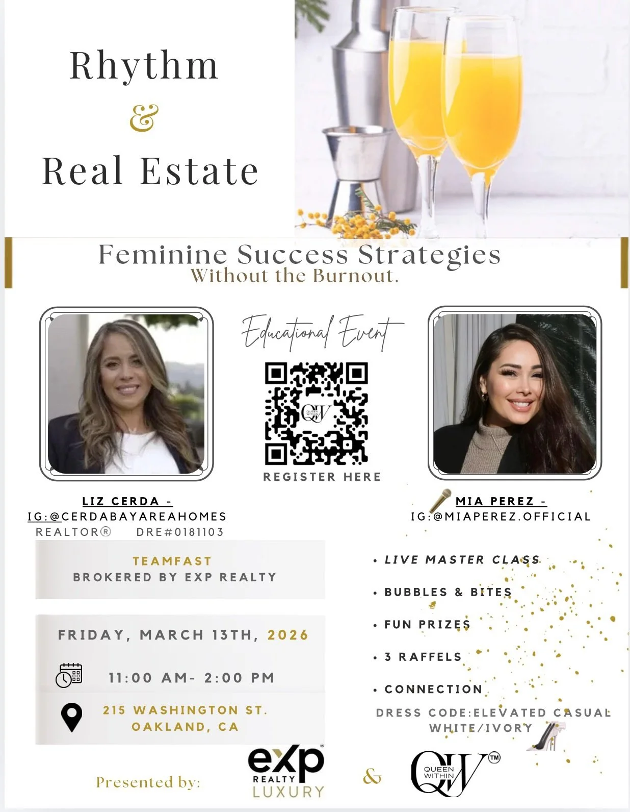 Rhythm &amp; Real Estate 2026 🥂✨
&ldquo;Success Without the Burnout&rdquo; 😮&zwj;💨 is back.

An in-person masterclass specifically for 🌸 WOMEN in Real Estate 🏡 who are ready to elevate their success in a more sustainable, feminine way.

R&amp;R 