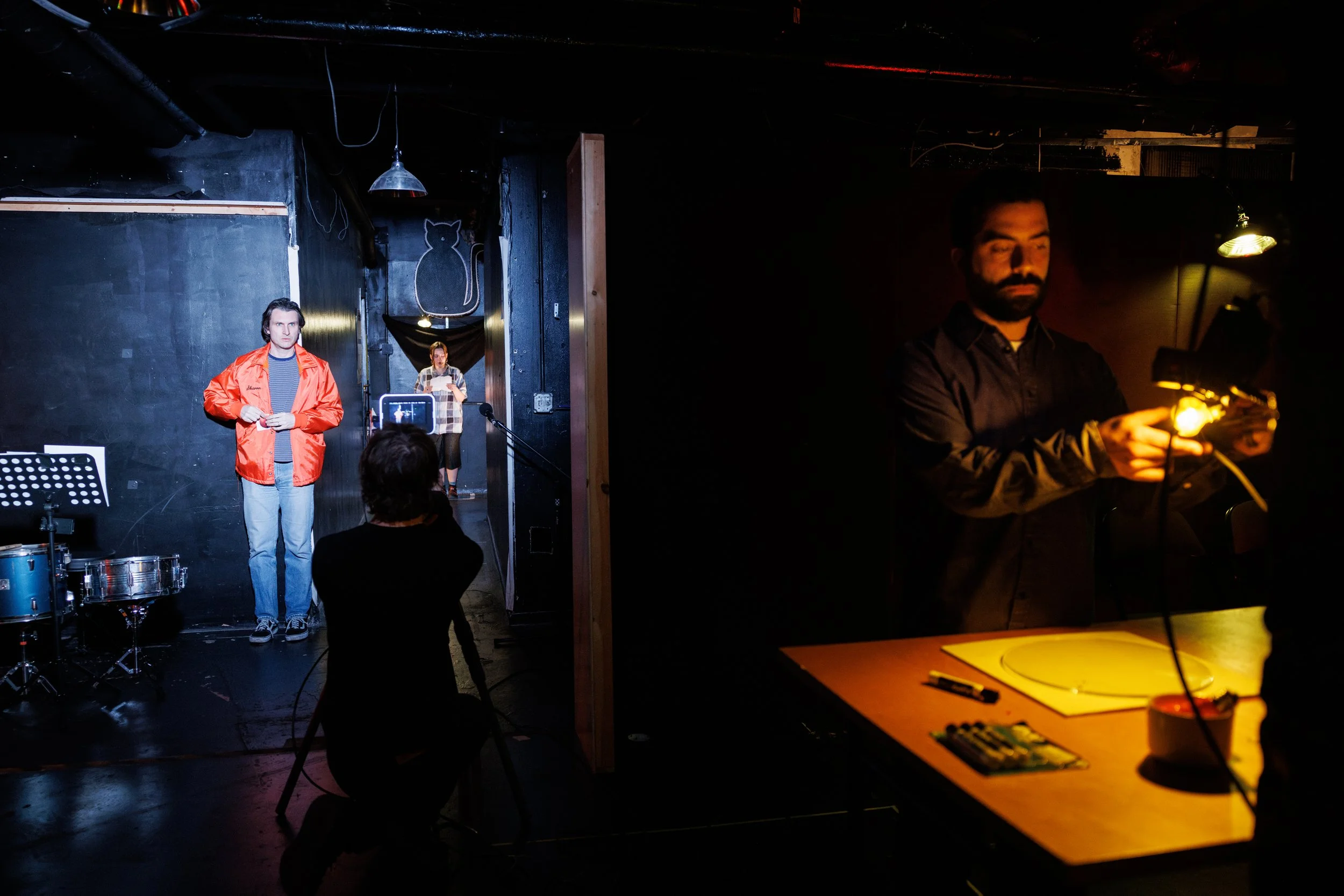 Timothy Scott, Pimprenelle Noël, David Pym and Nicolas Noreña in Object Collection's Actua 1