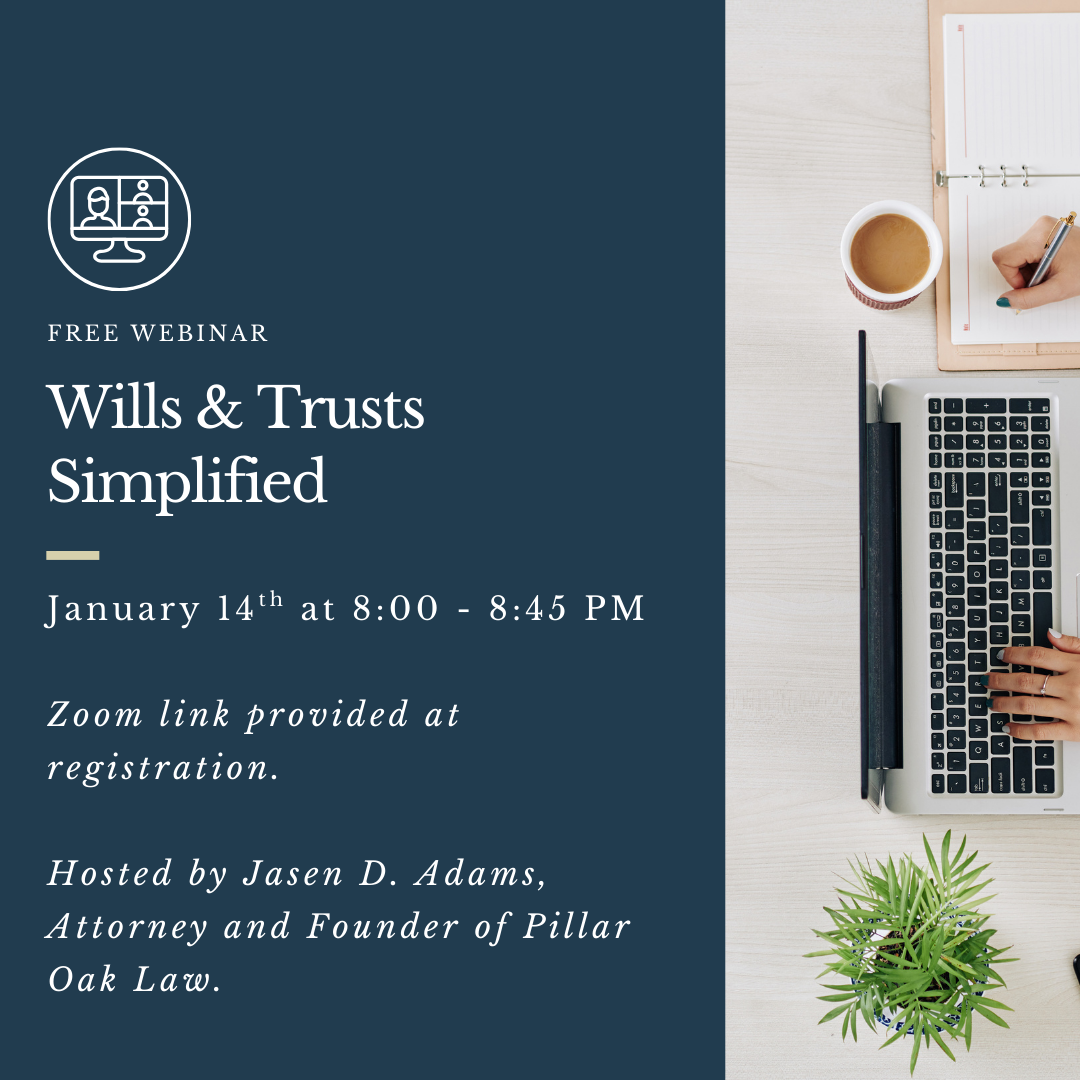 Wills Trusts January 14th Webinar
