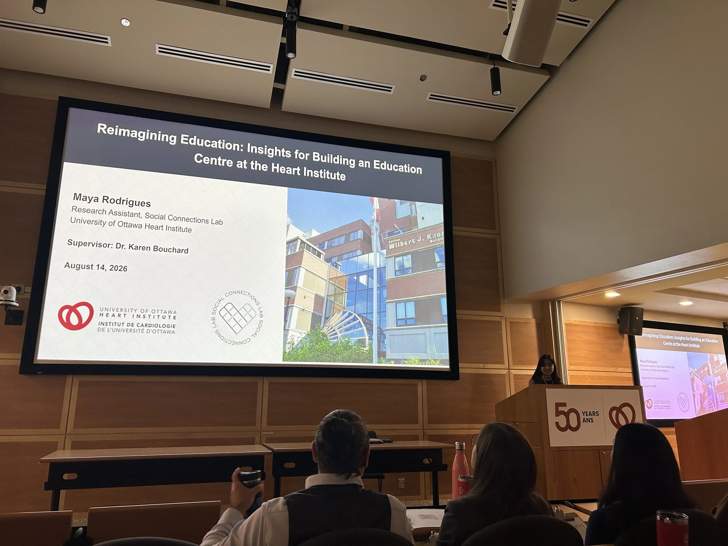 Maya Rodrigues wins best overall presentation at the 2026 Summer Student Research Day!