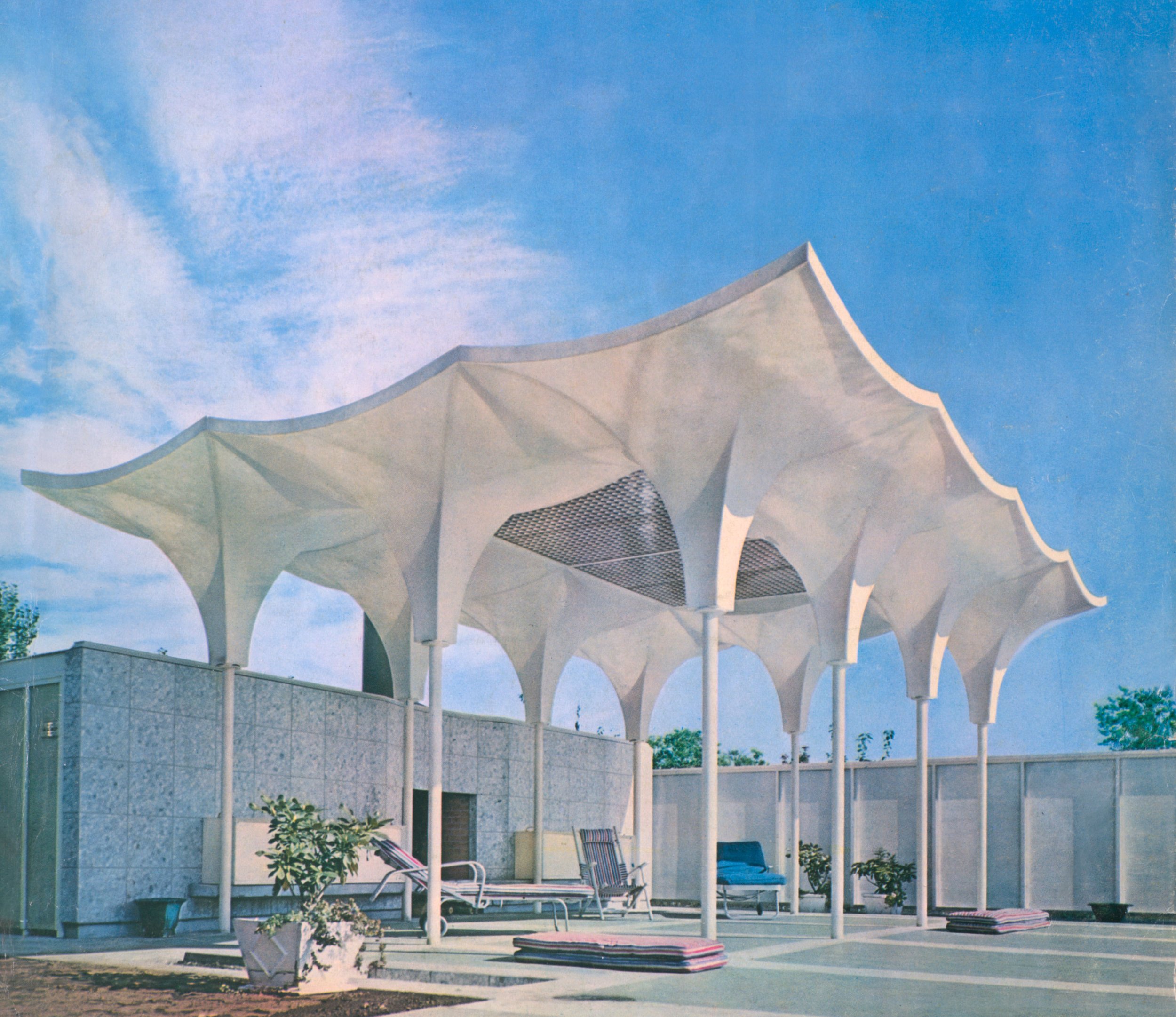 Grauer Pool Cabana, Vancouver, B.C., Canada. Designed 1957