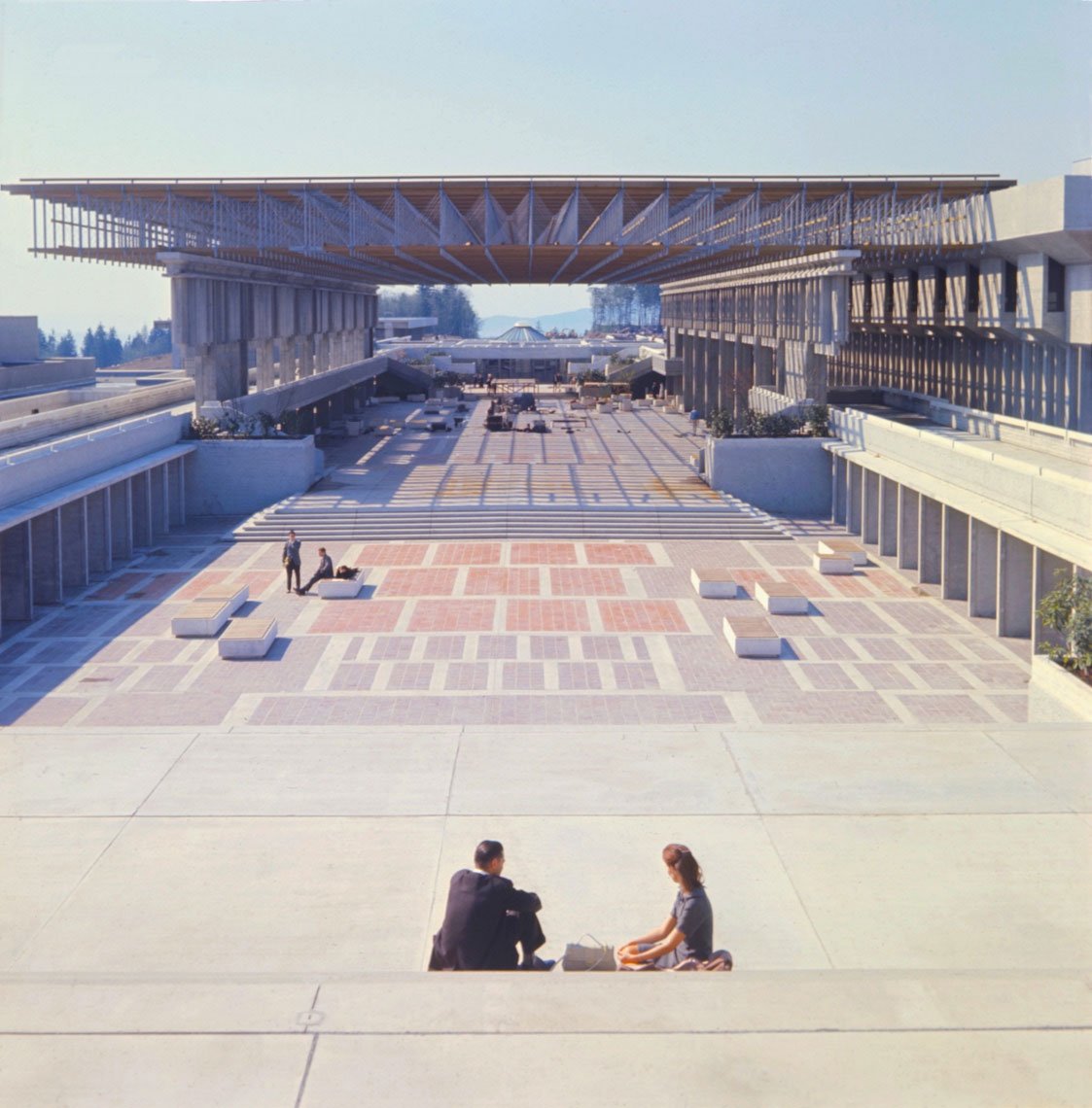 Simon Fraser University, Burnaby, B.C., Canada. Designed 1963 with Geoffrey Massey