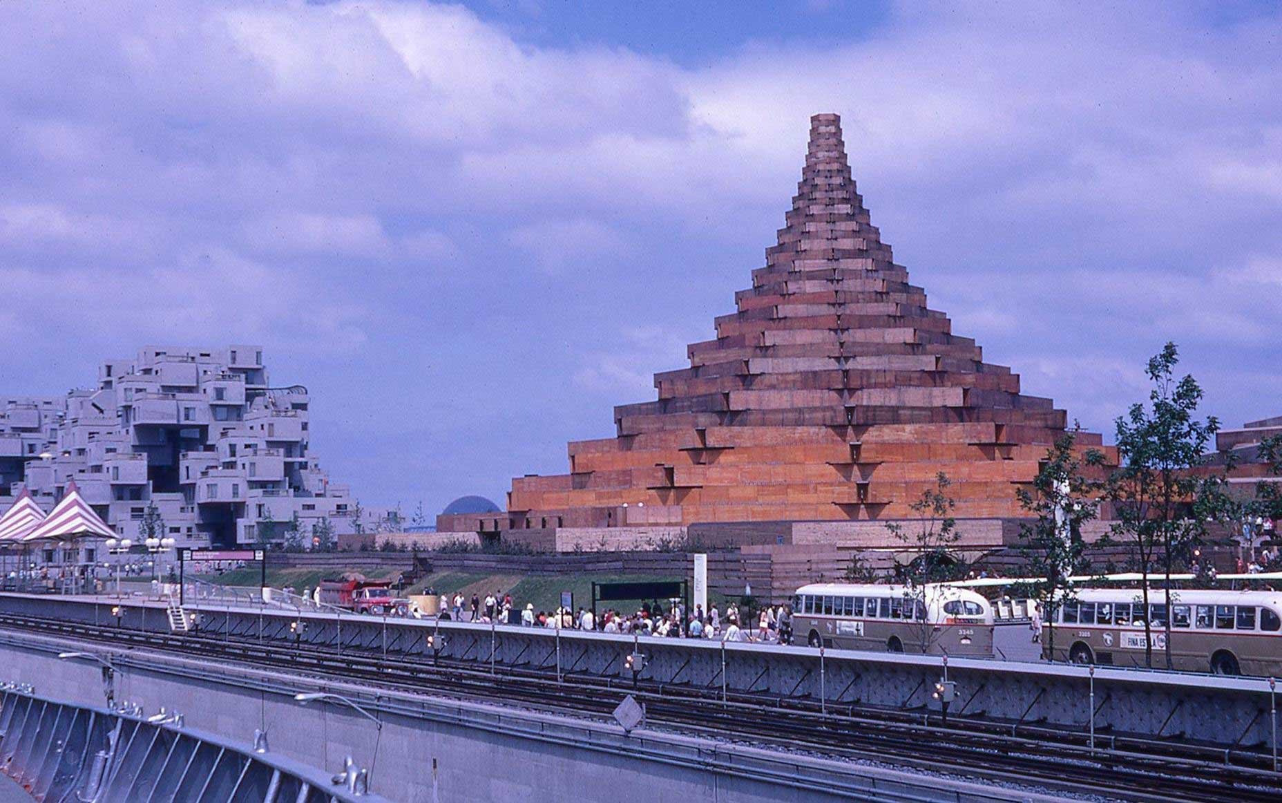 Man in The Community Pavilion,
Expo’67 Montreal, Quebec, Canada. Designed 1965 with Geoffrey Massey