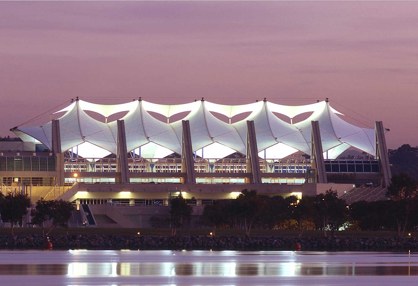San Diego Convention Center, San Diego, California, USA. Designed 1981, with Francisco Kripacz. Associated firms- Deems Lewis McKinley and Loschky Marquardt Nesholm