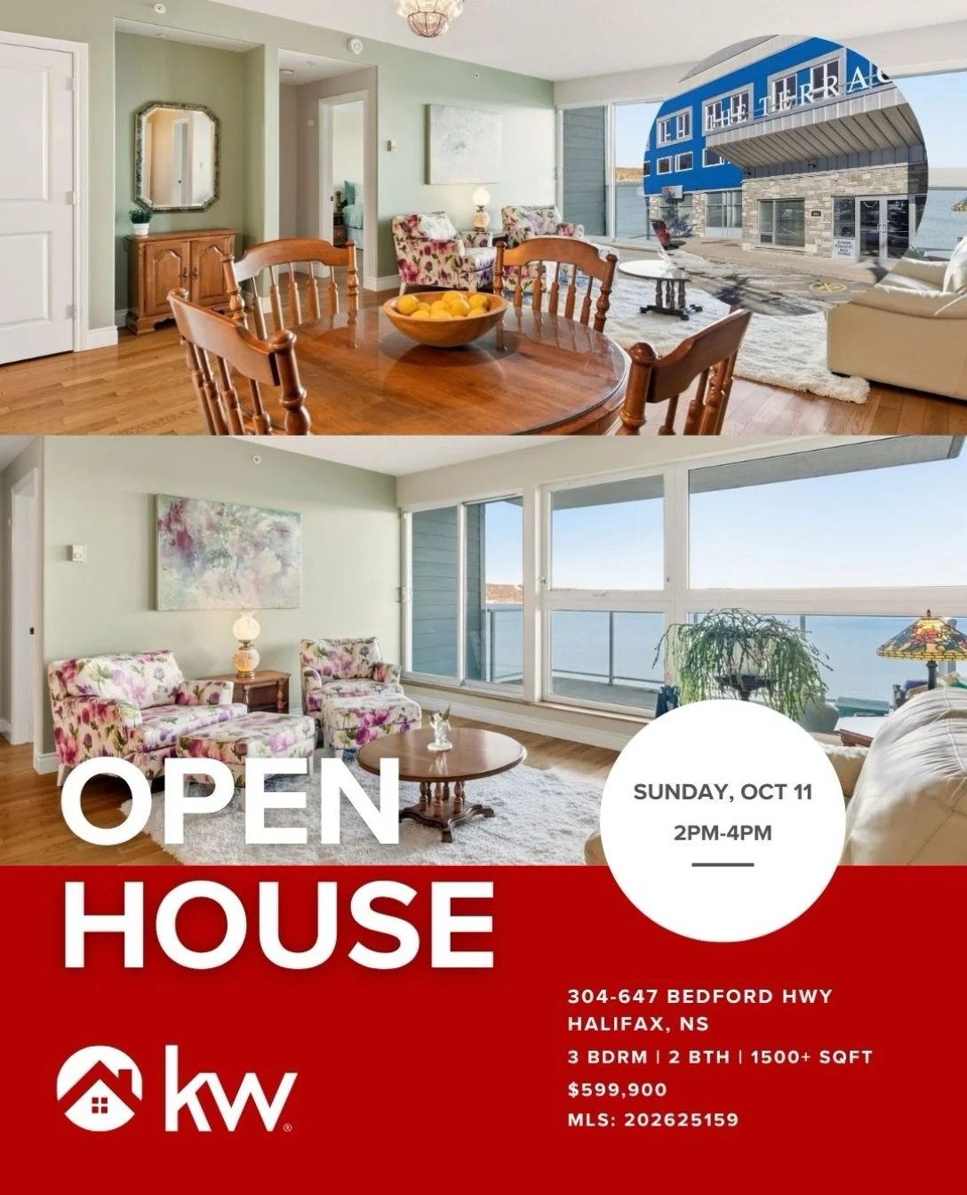 🏡 OPEN HOUSE | SUNDAY, OCT 11 | 2&ndash;4 PM

Come take a look at this waterfront condo at 304-647 Bedford Hwy! 🌊✨

Enjoy bright, spacious living with 3 bedrooms, 2 bathrooms, and 1,500+ sq. ft., plus stunning water views right from your living spa