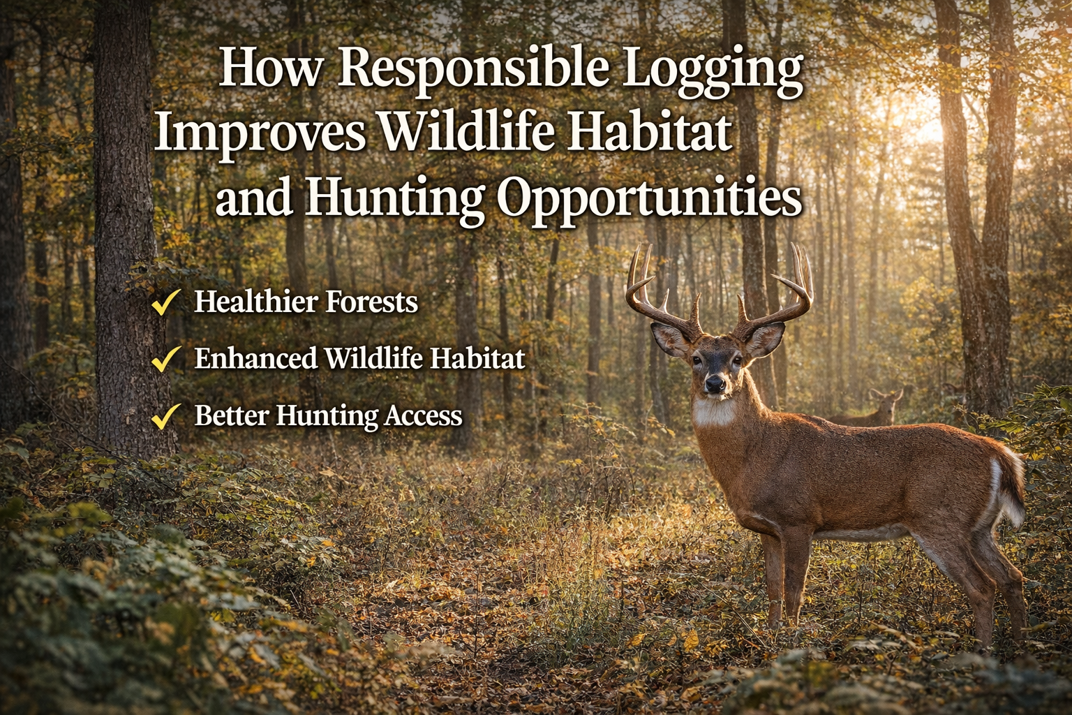 How Responsible Logging Improves Wildlife Habitat and Hunting Opportunities