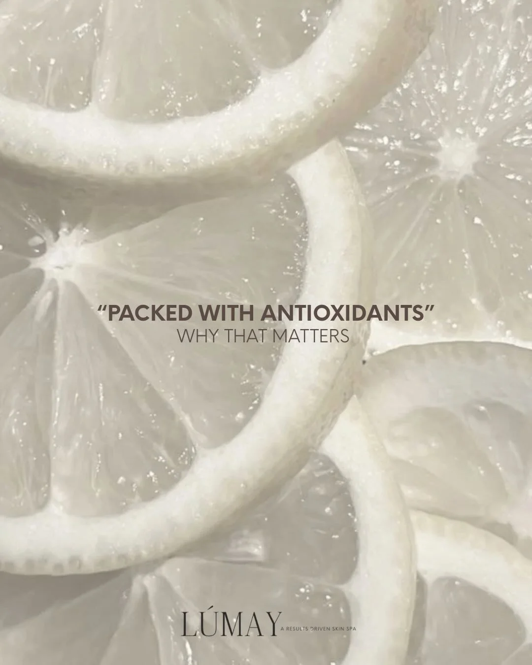 We hear a lot about antioxidants in what we eat but antioxidants for your skin matter too ✨