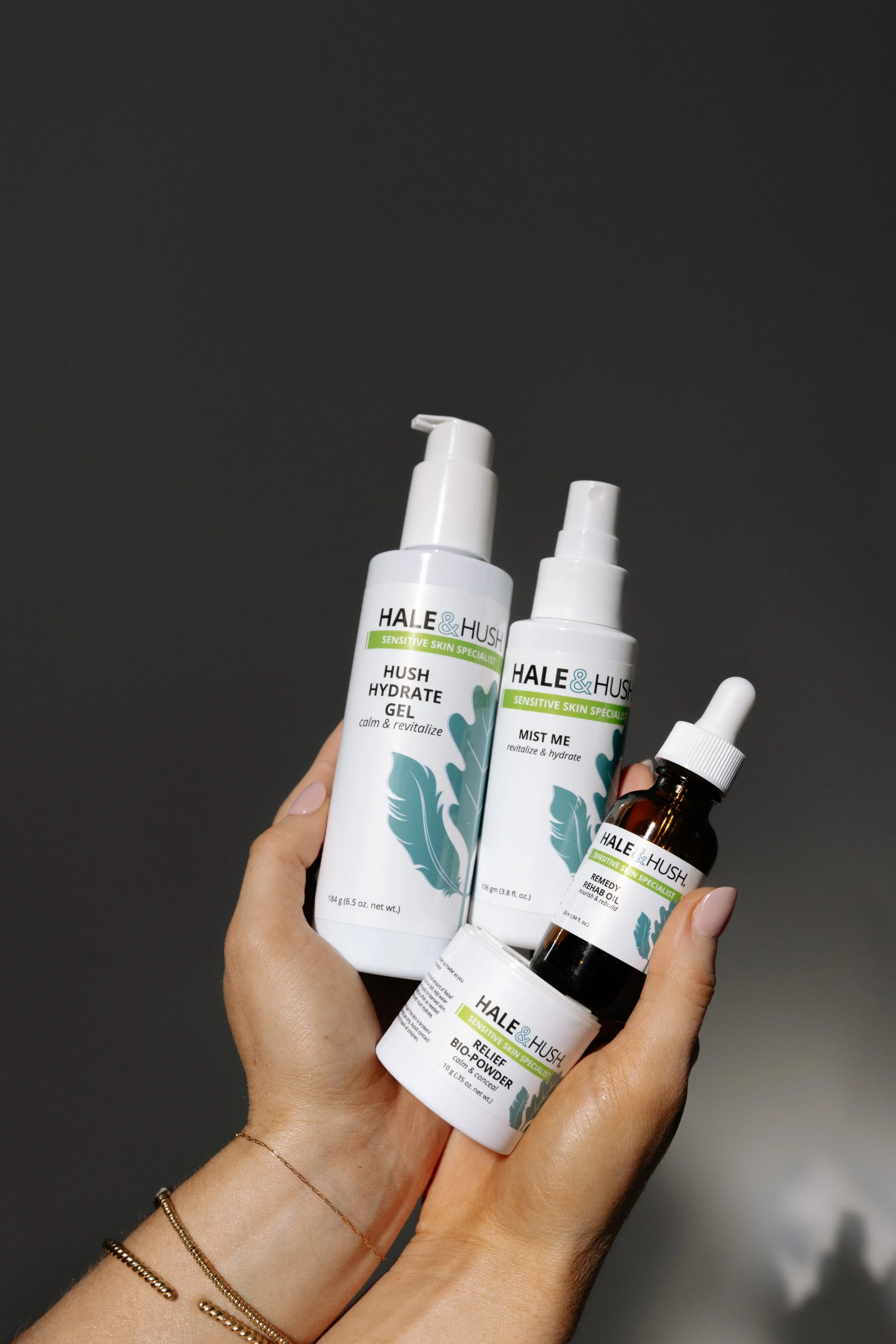 Hale and Hush Calming skincare for acne prone skin