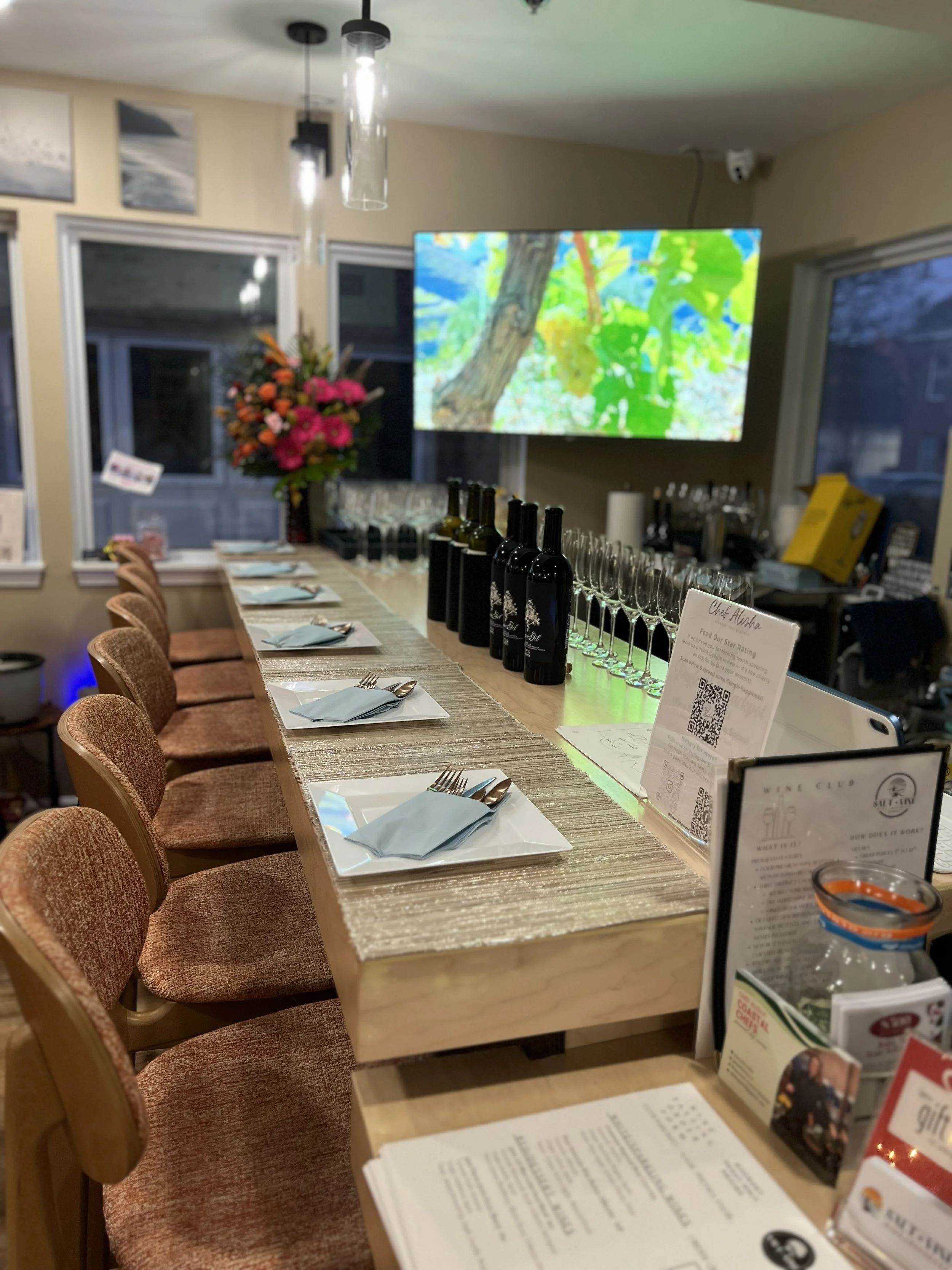 February Wine Dinner @ Salt + Vine with Chef Alisha!