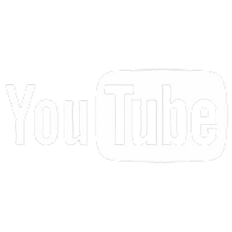 YouTube logo in black and white